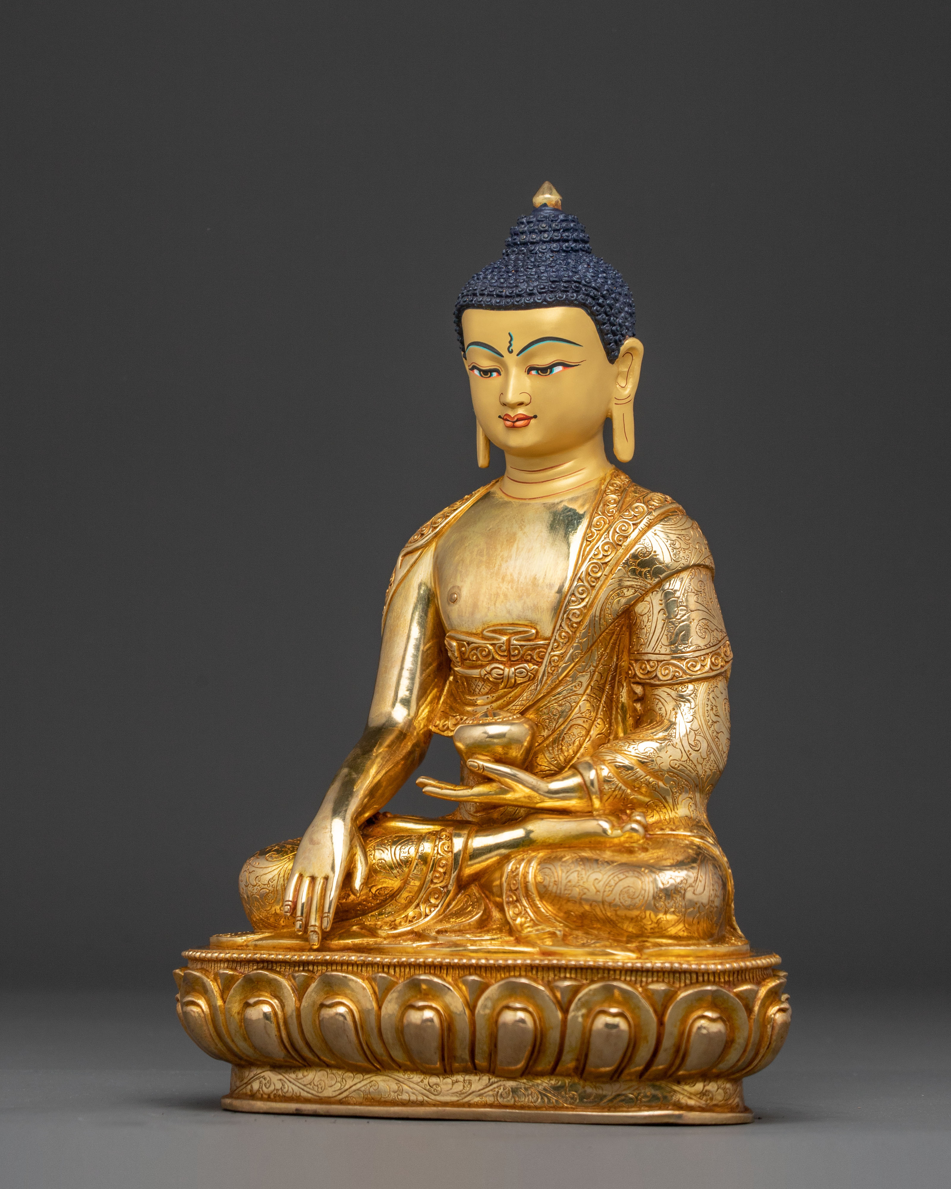 Buddha Shakyamuni Golden Sacred Statue