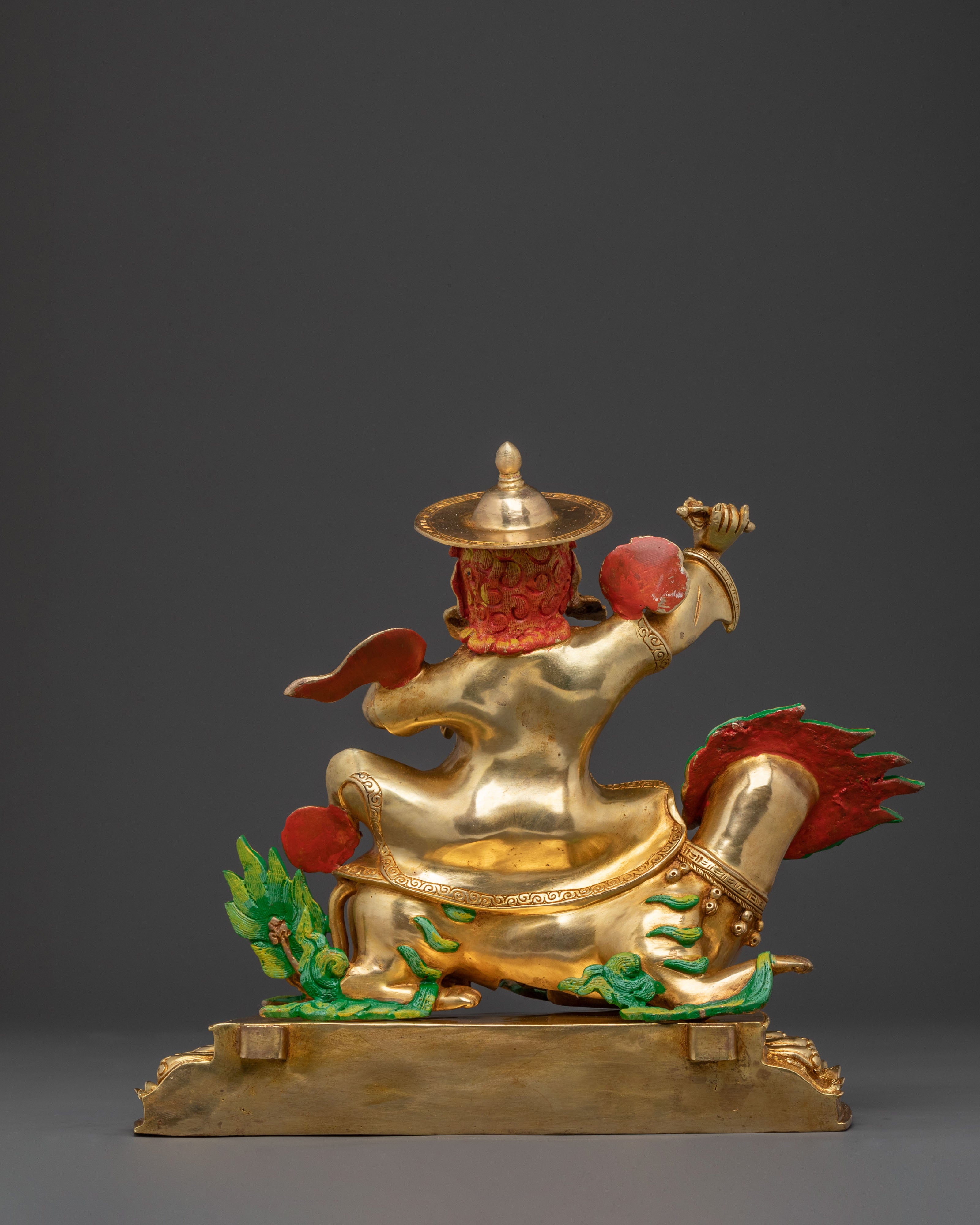Dorje Legpa Vibrant Copper Statue