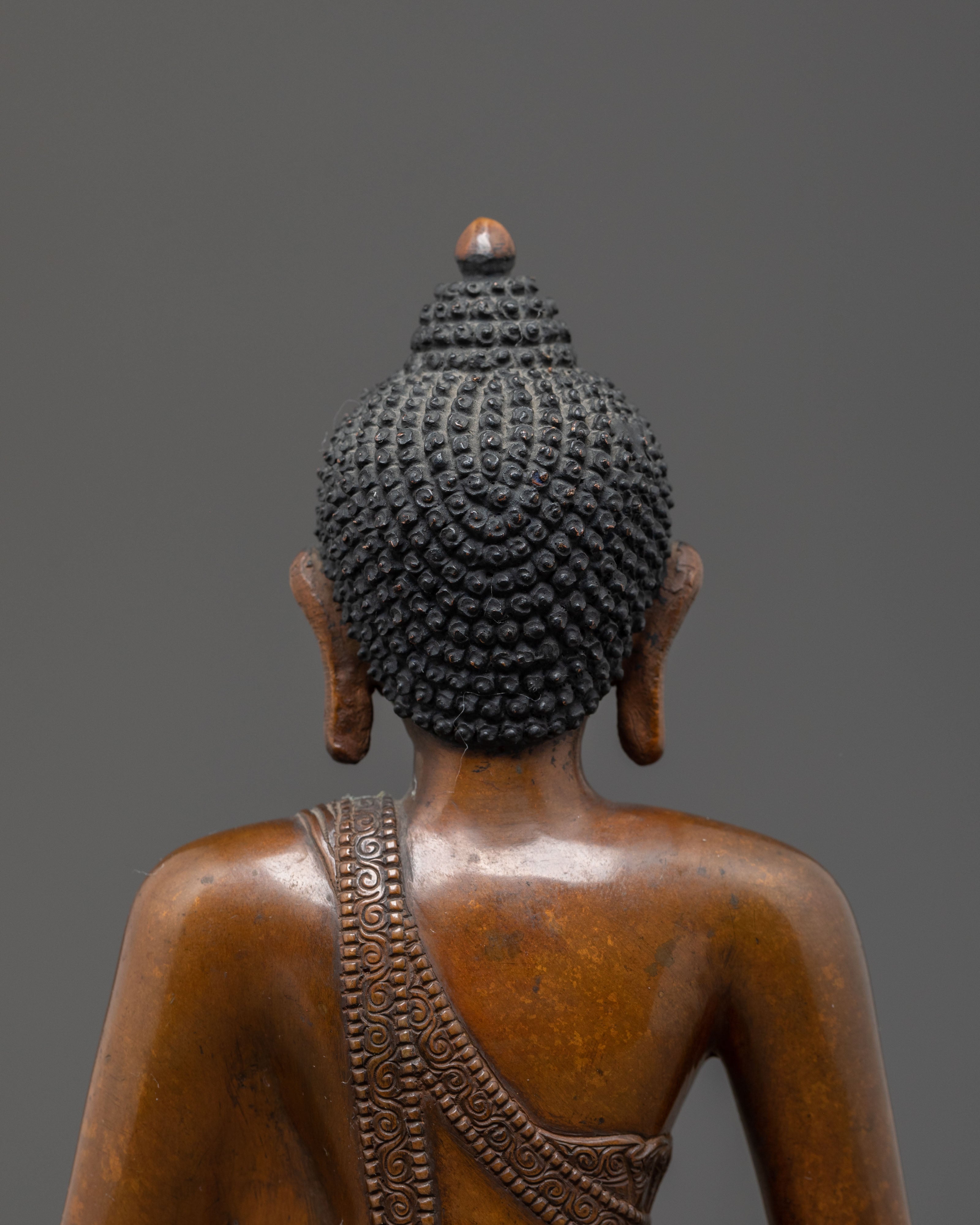 Handmade Dharmakara Buddha Golden Statue | Spiritual Decor