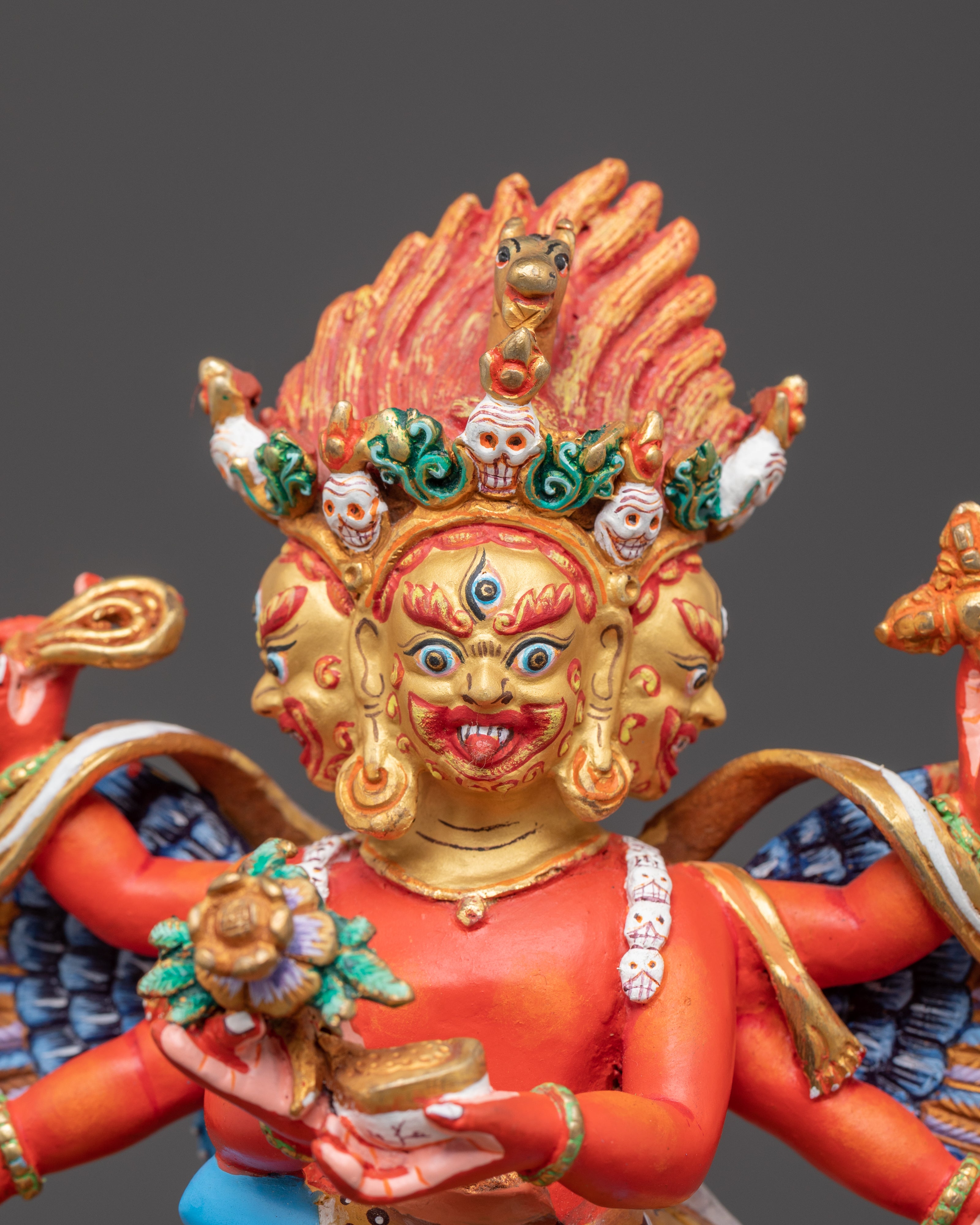 Powerful Yidam Protector Hevajra Statue | Vajrayana Tantric Icon