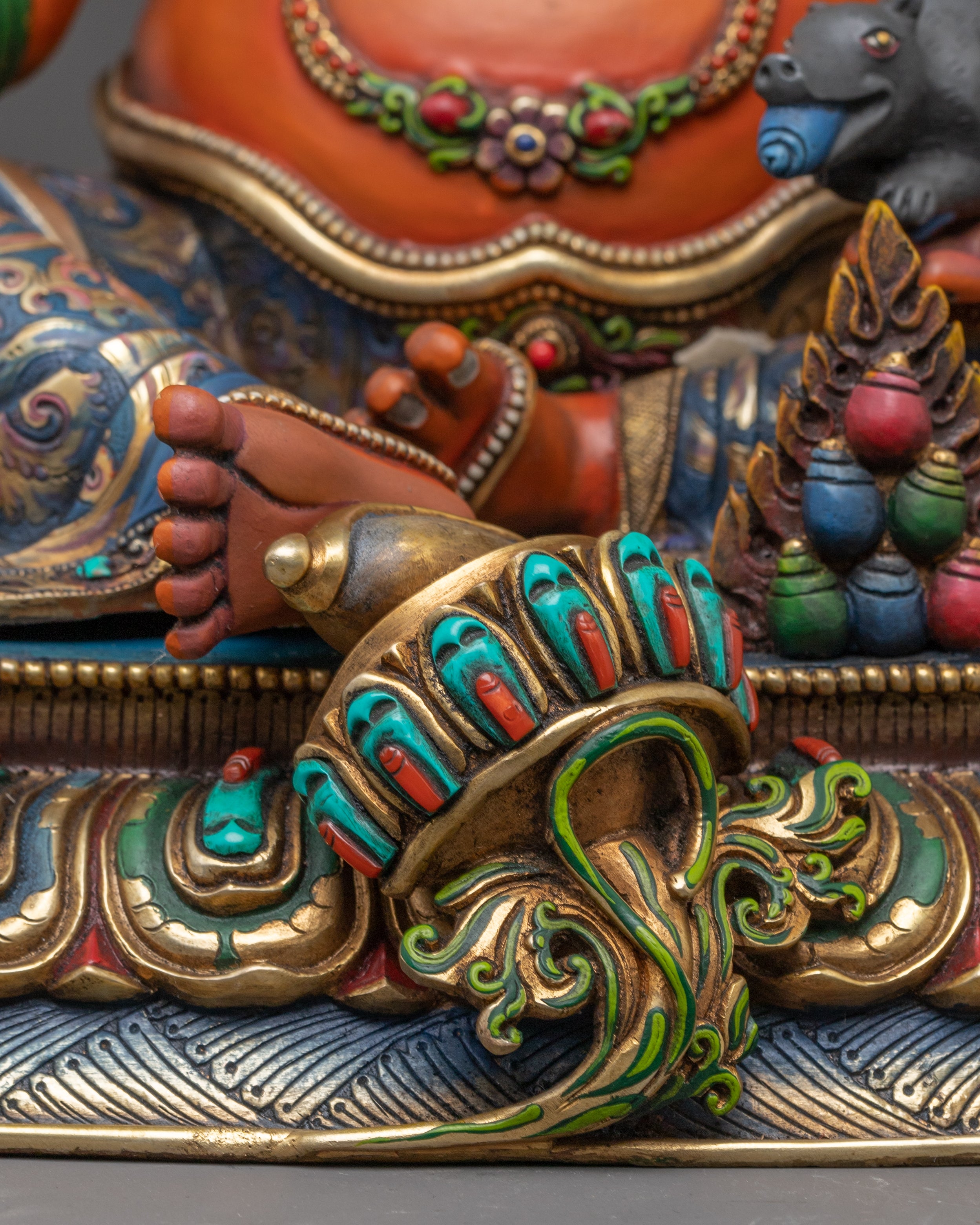 Handmade Nepalese Statue of Dzambhala | Guardian of Wealth