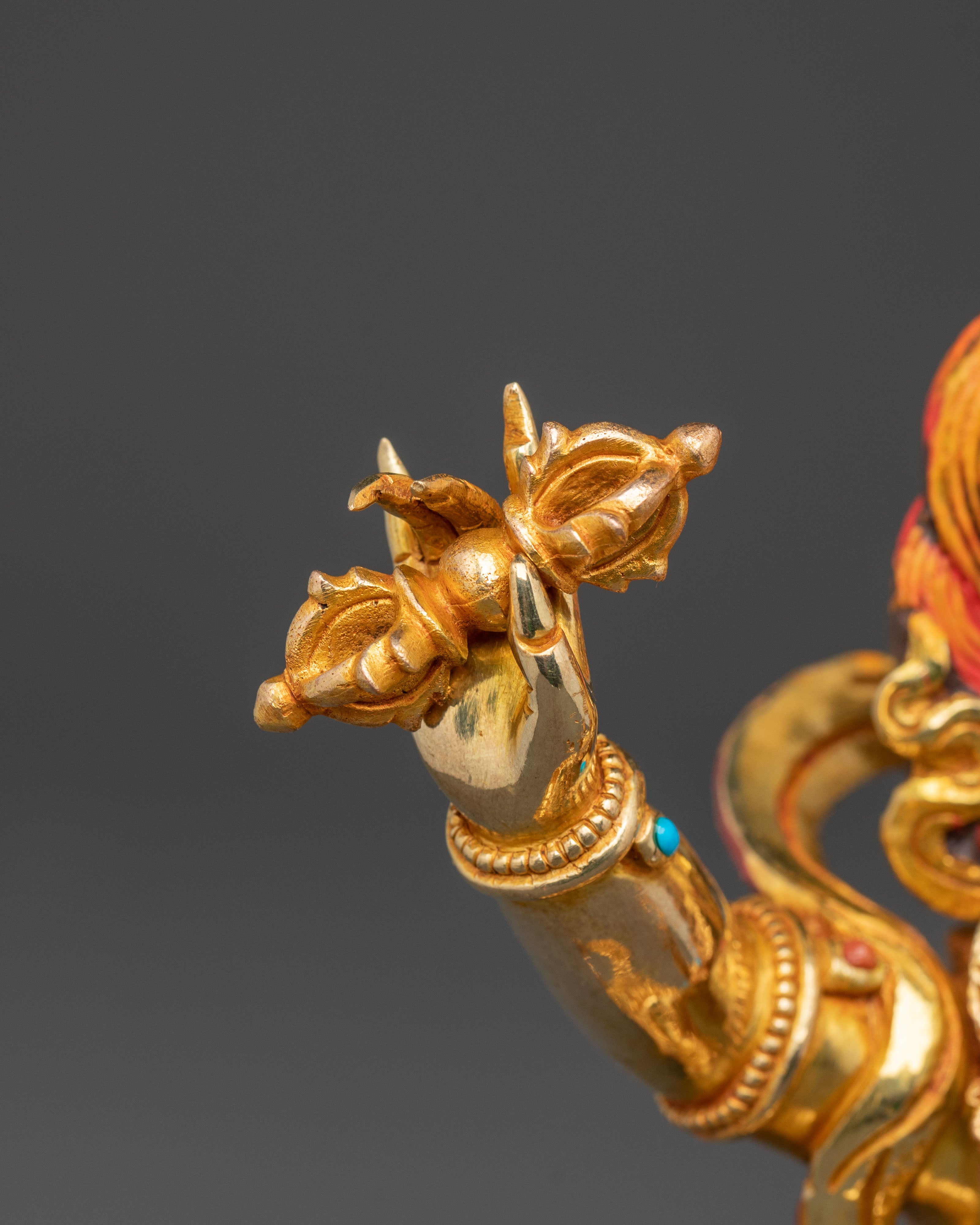 Vajrapani Guardian Bodhisattva Statue – Handcrafted Gold Gilded Copper Statue