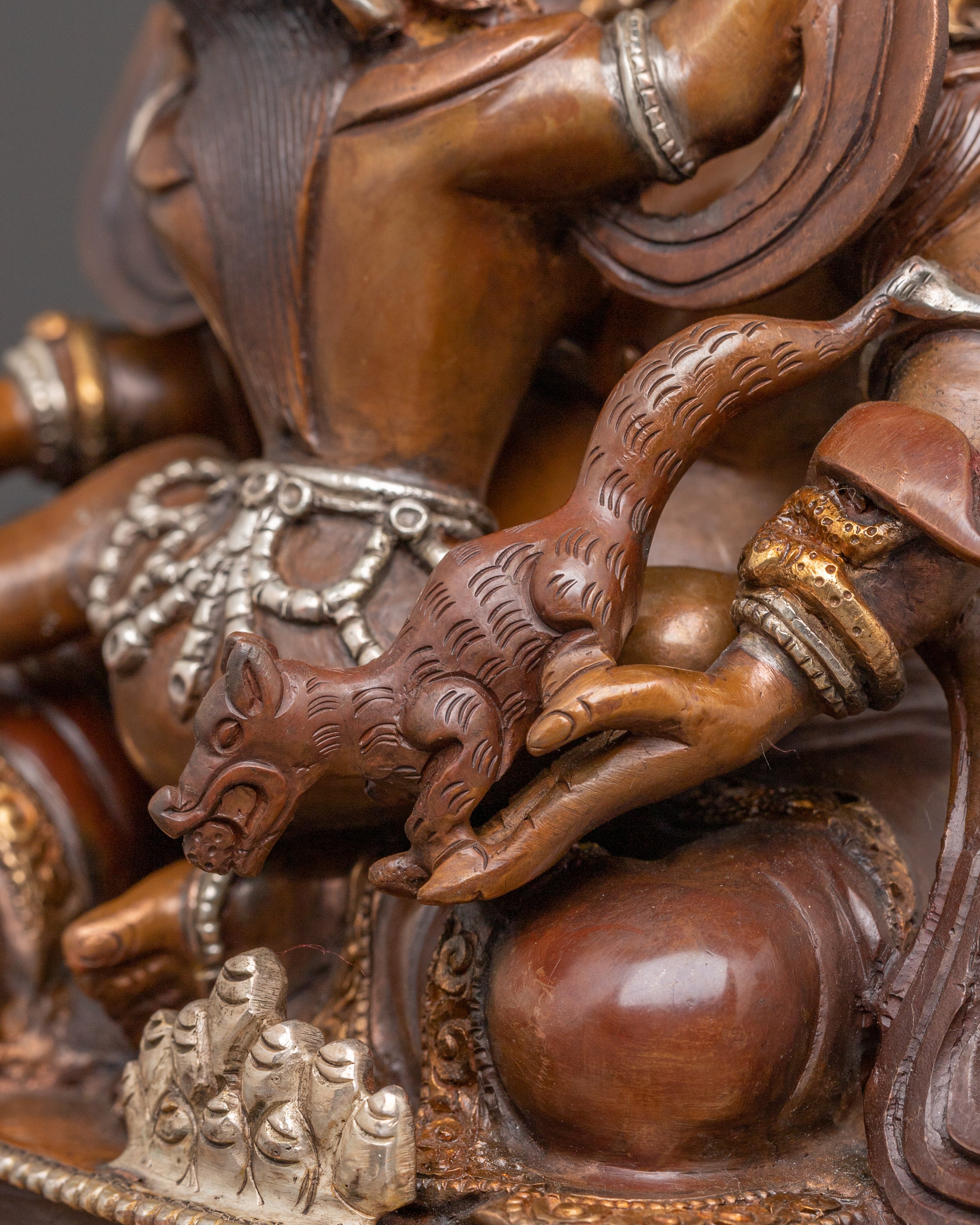 Dzambhala Statue With Consort | Traditional Artwork