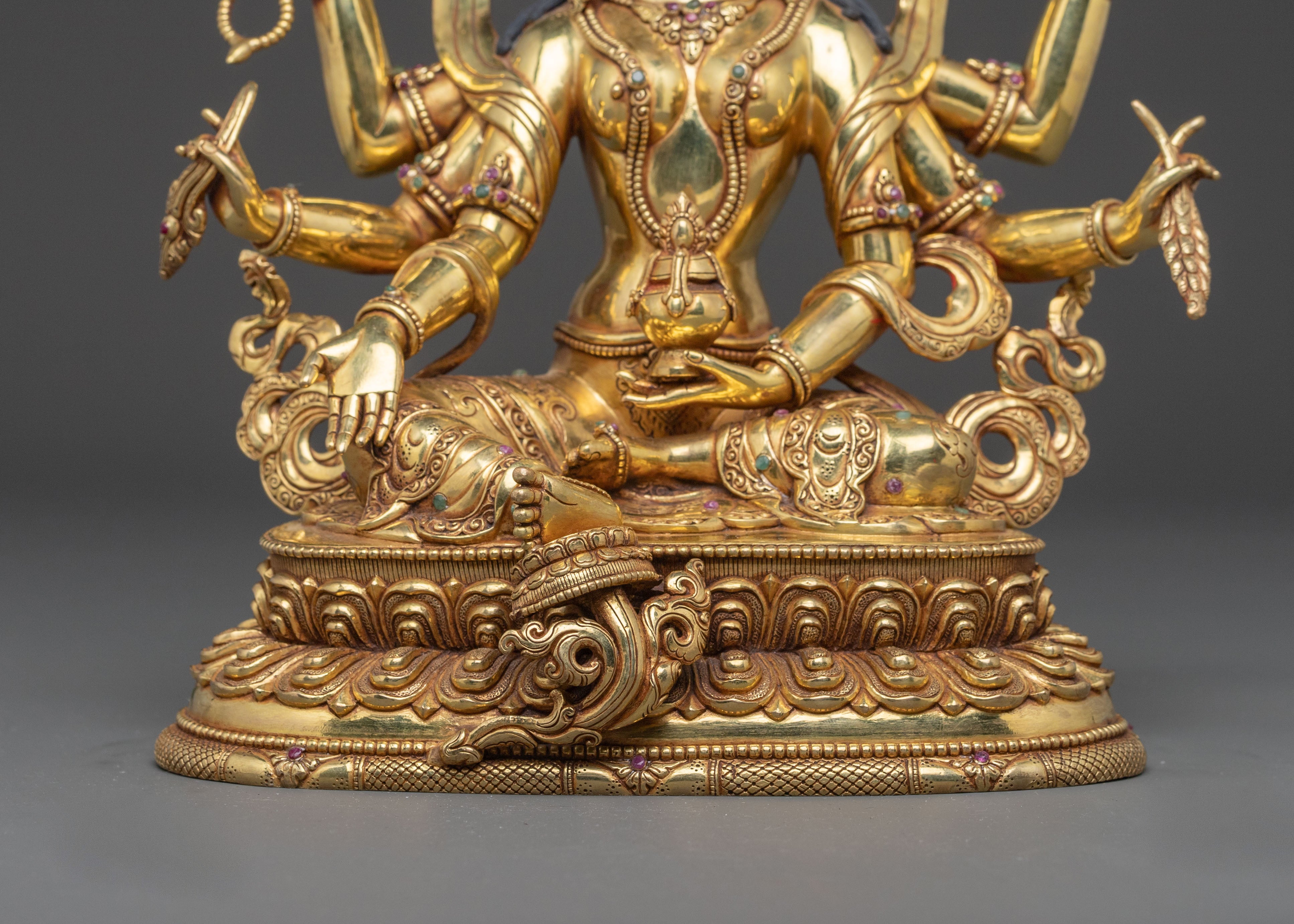 Handcrafted Vasudhara Statue: Goddess of Wealth