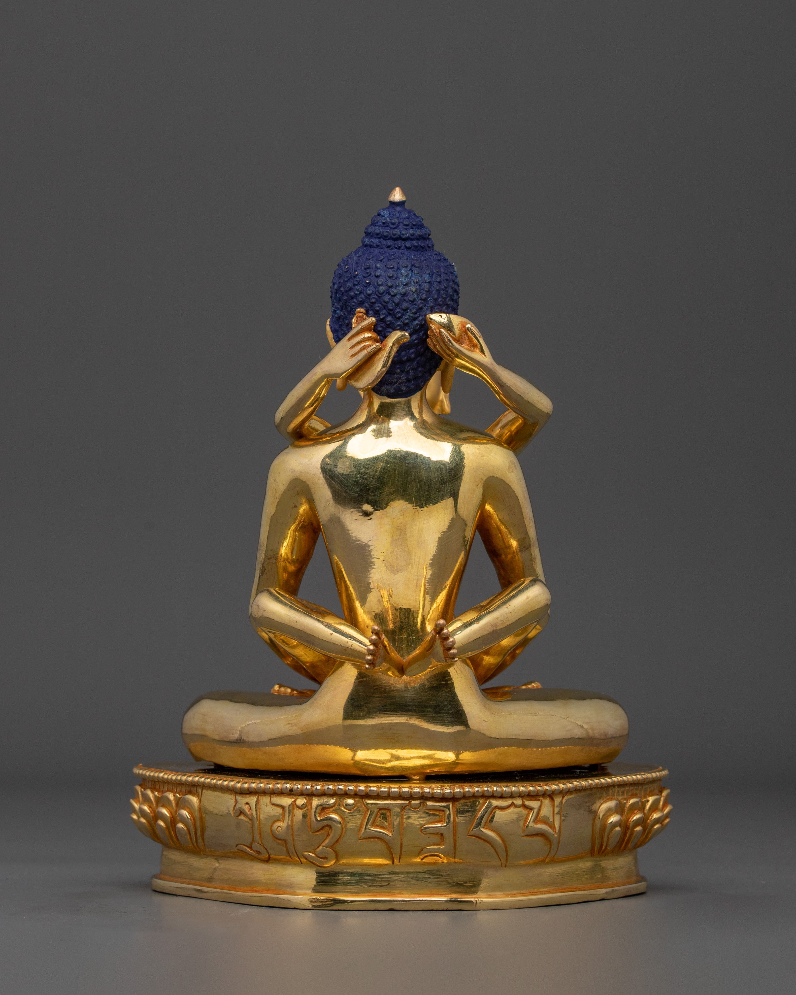 Samantabhadra with Consort 24K Gold Gilded Statue