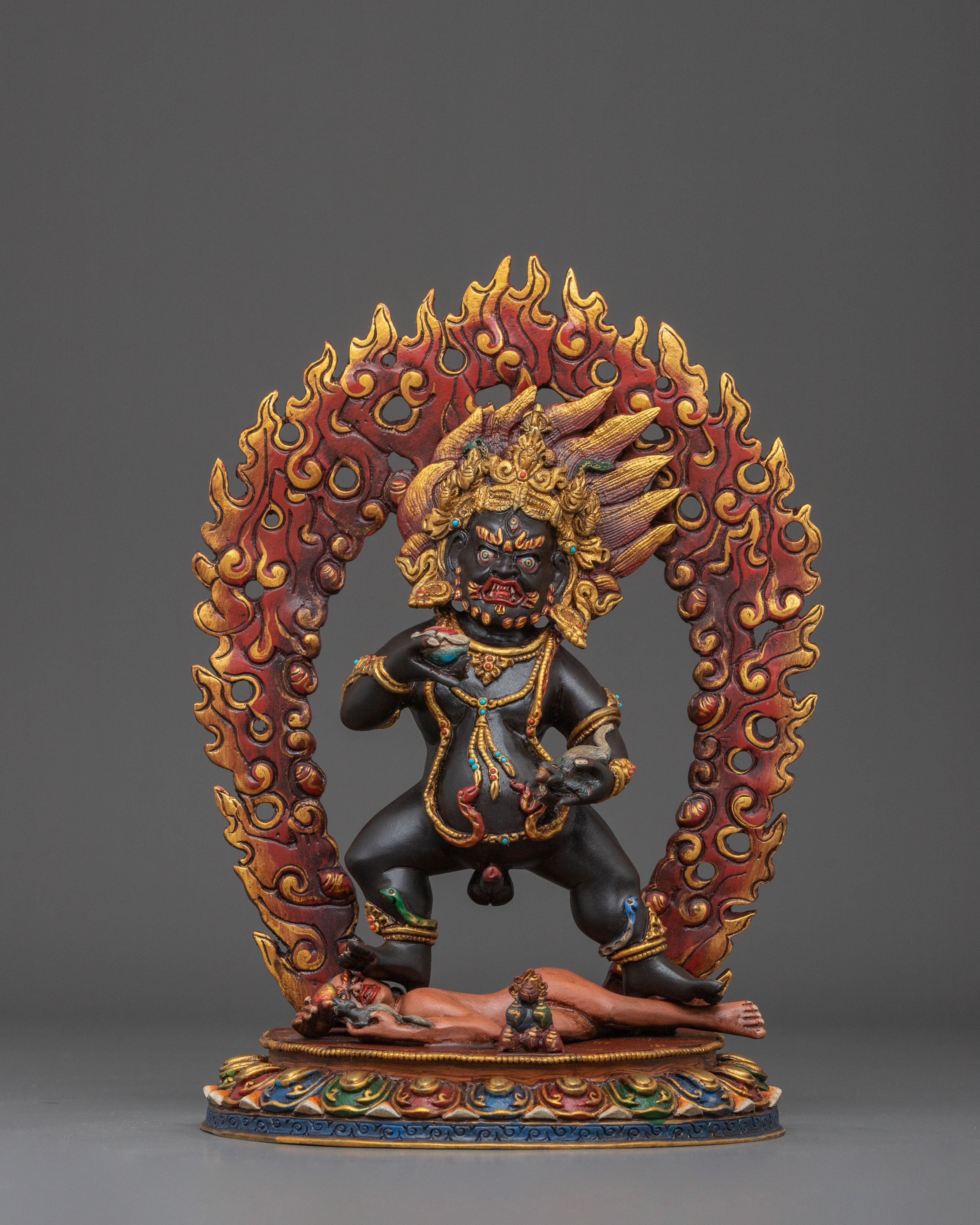 Black Dzambhala Statue 
