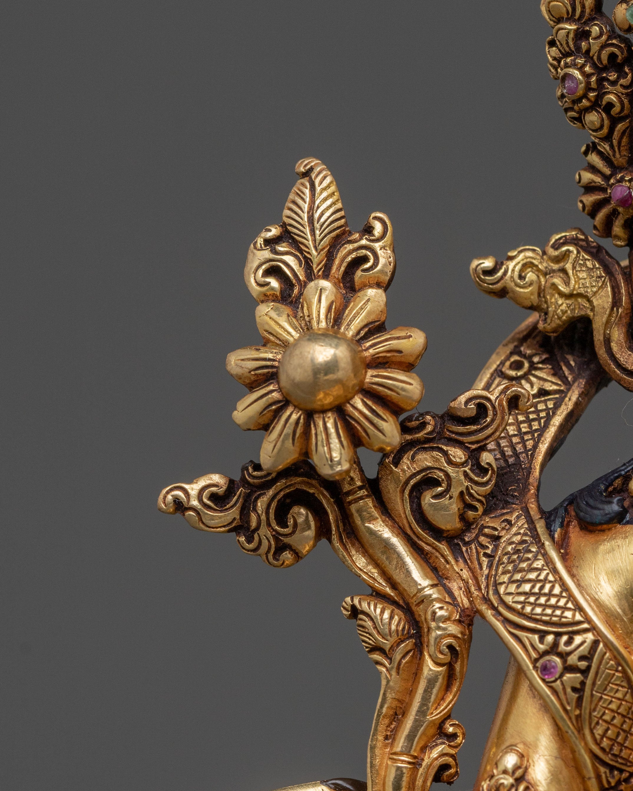 Himalayan Green Tara Statue | Sacred Figurine