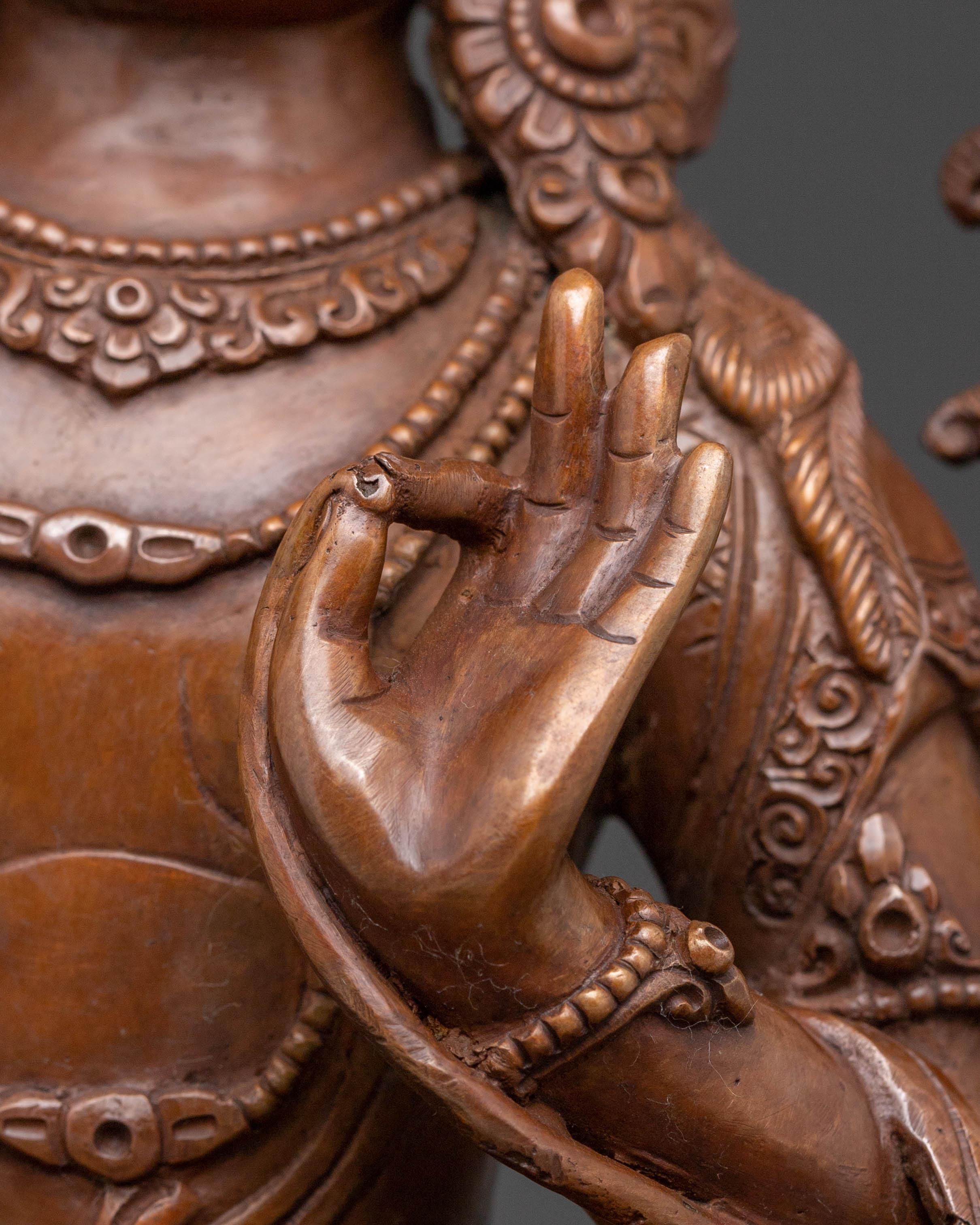 Manjushri Bodhisattva – Oxidized Copper Wisdom