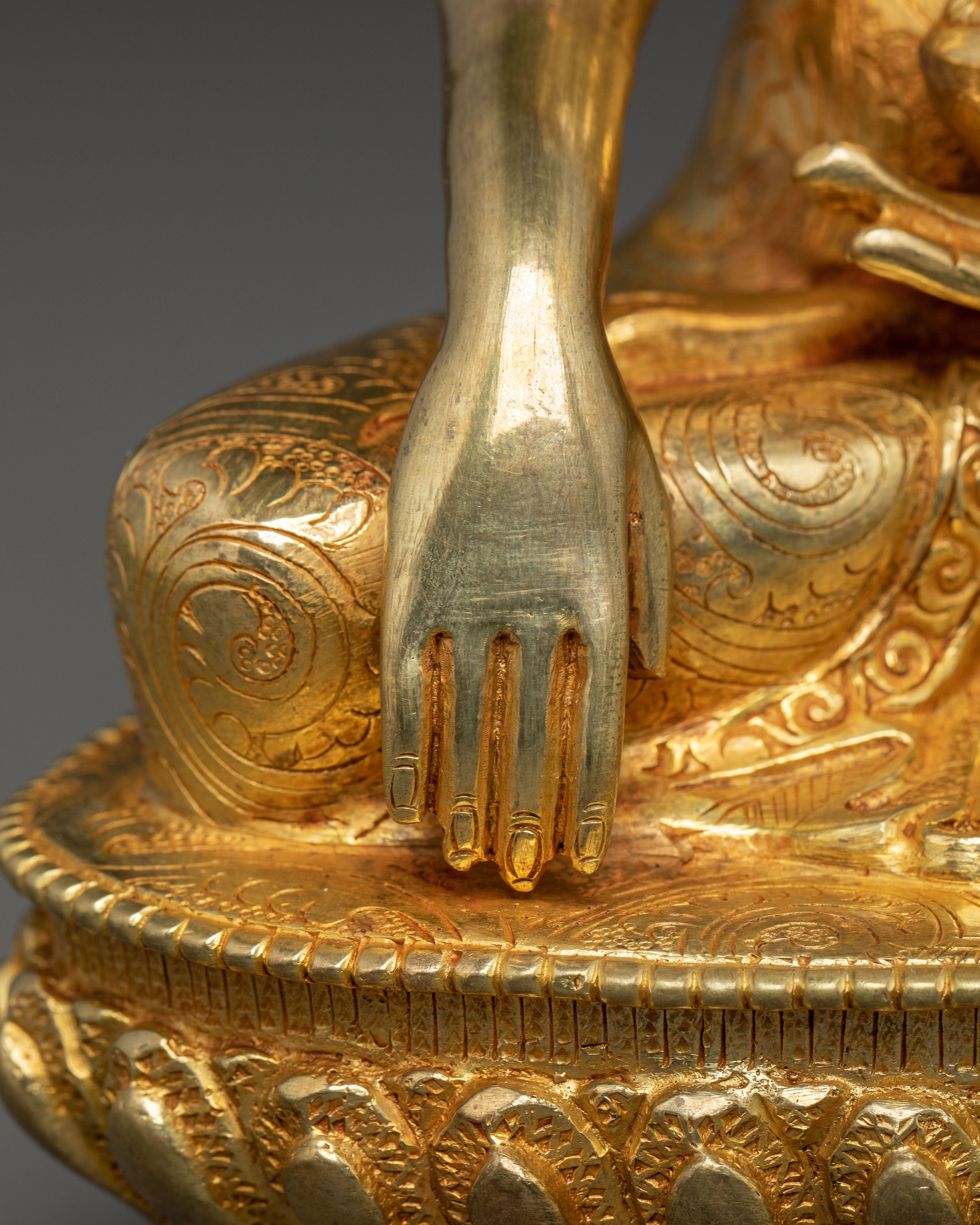 Handmade Sacred Gautama Buddha Copper Statue | Buddhist Decor Figurine