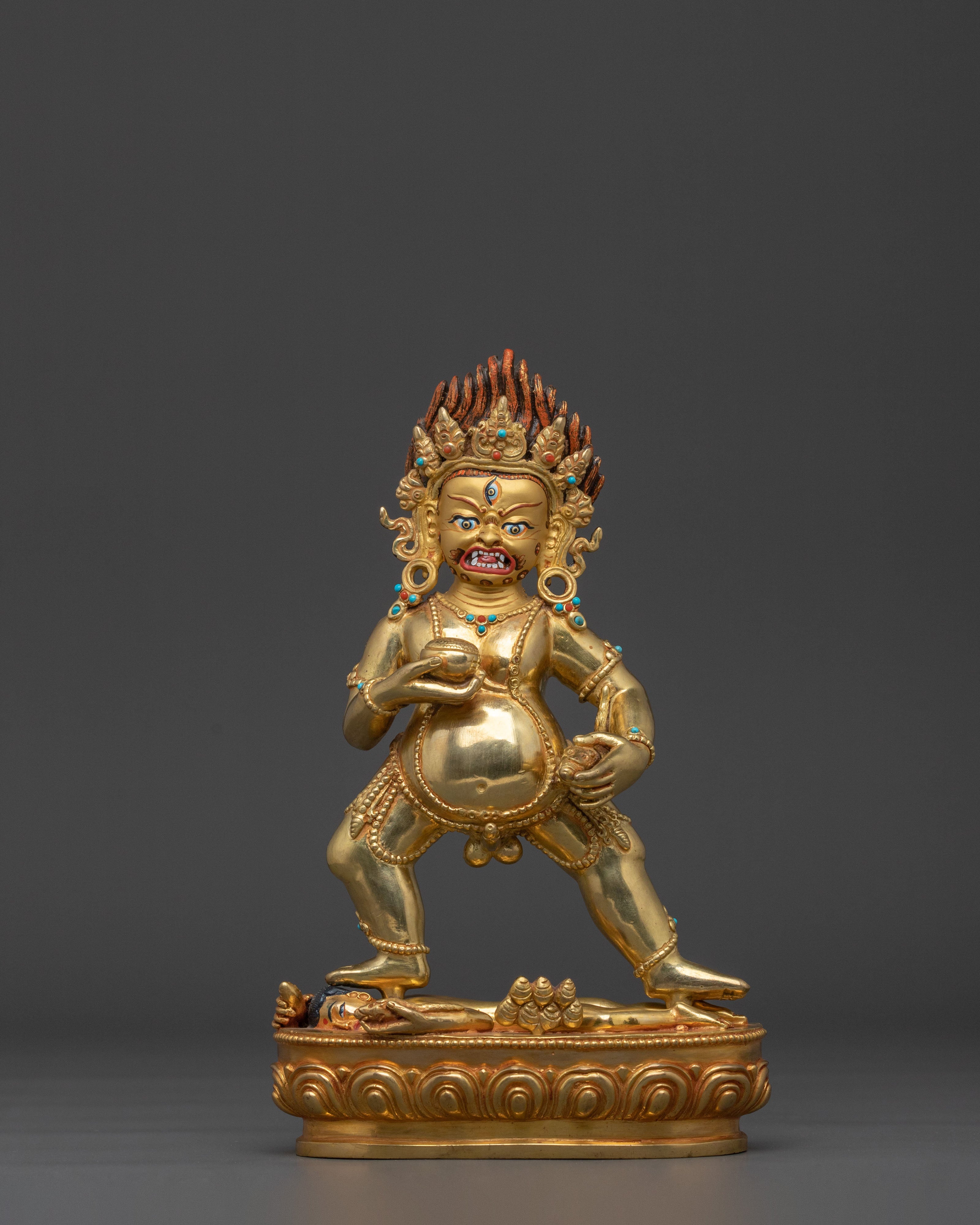 Black Dzambhala Statue | Buddhist Deity