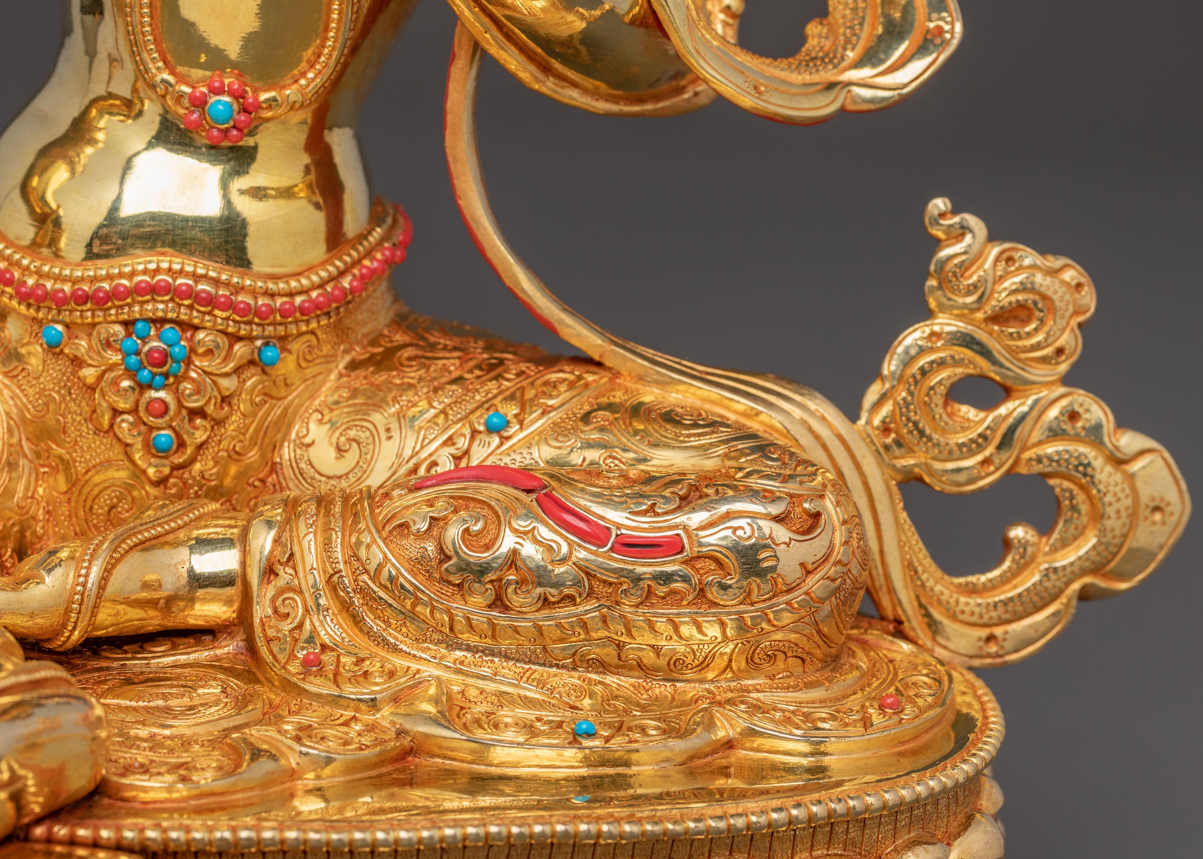 Green Tara Compassionate Healing Statue – Gilded Copper Art