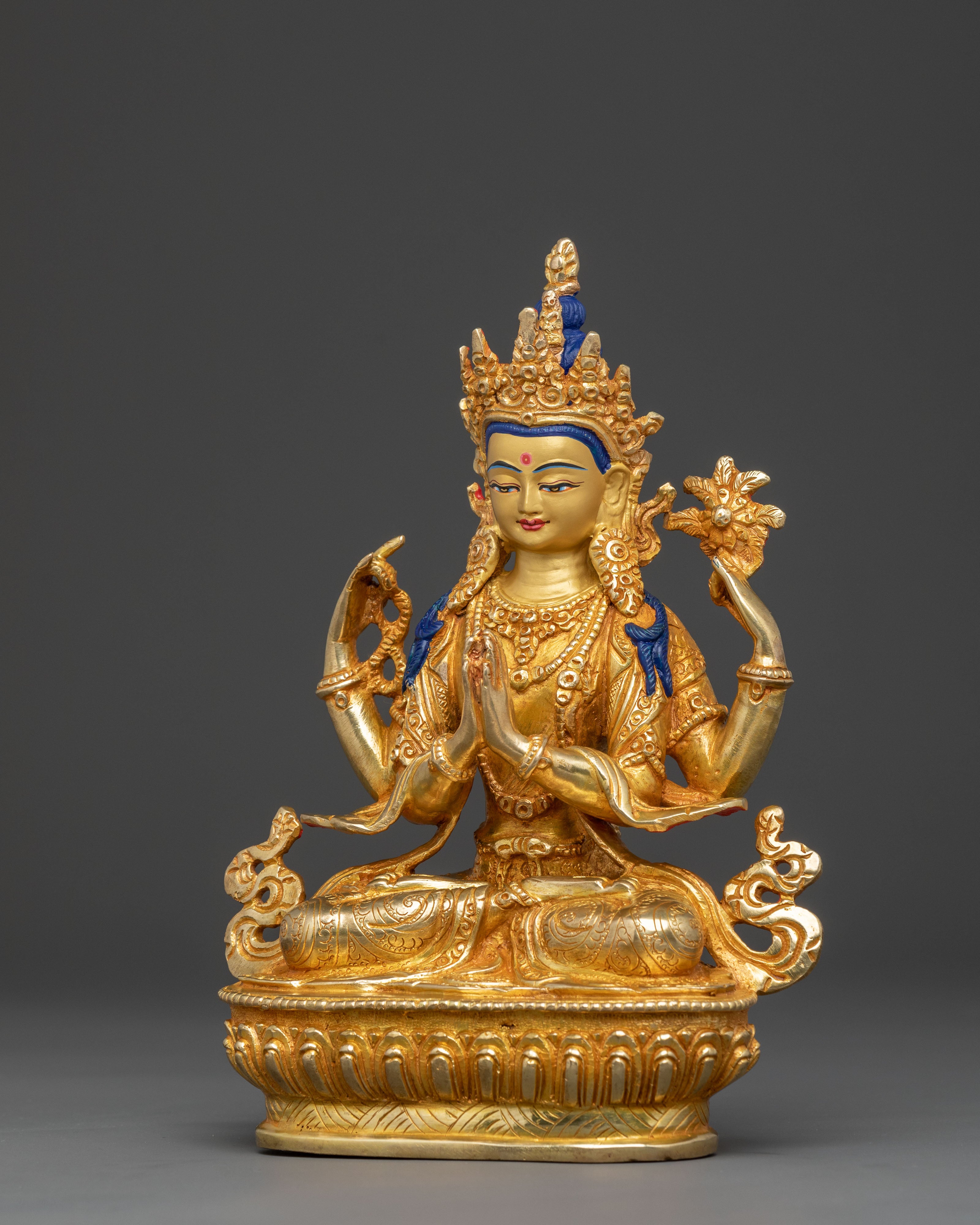 Compassionate Bodhisattva Chenrezig Spiritual Statue