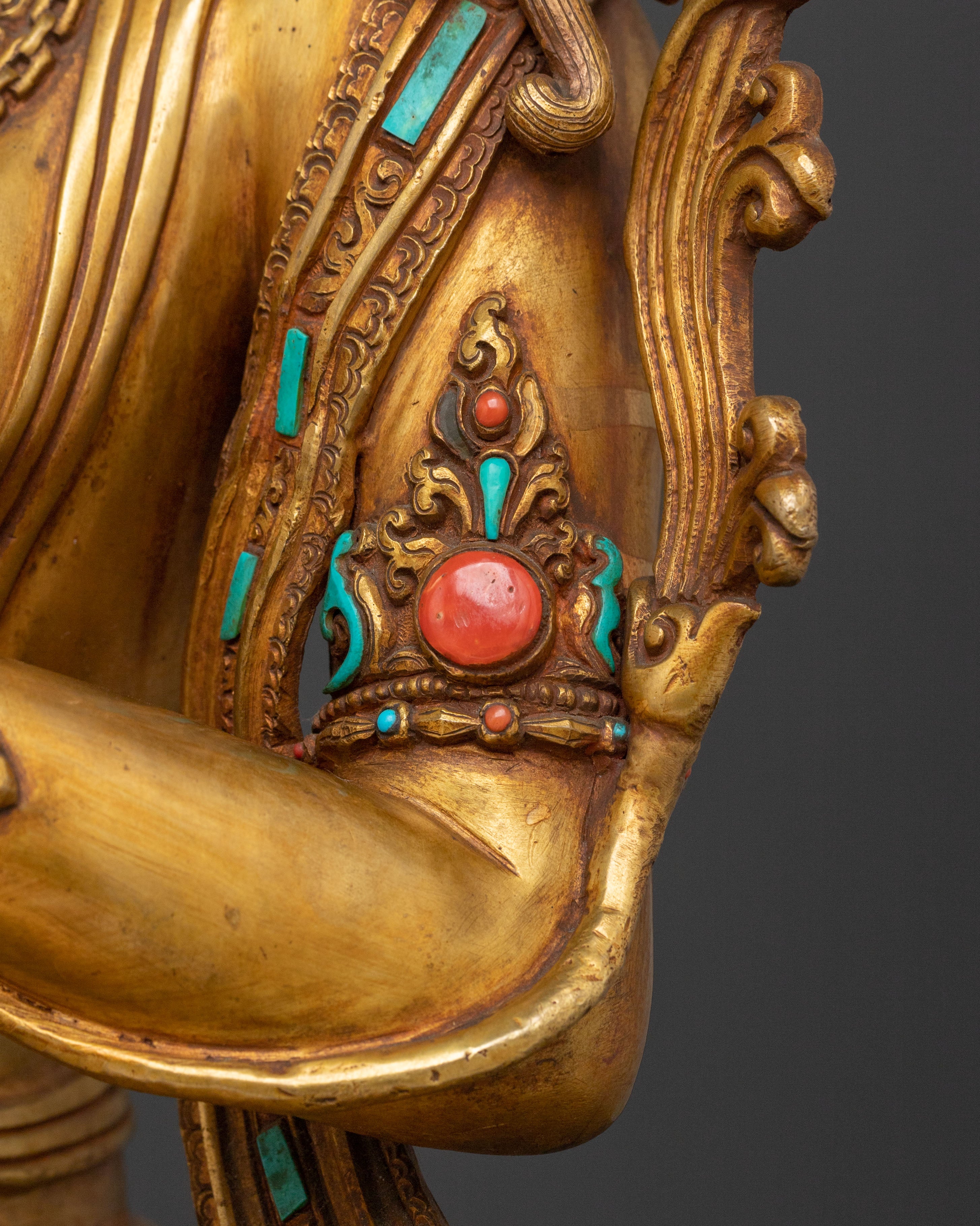 Green Tara Himalayan Buddhist Statue | Goddess of Protection & Healing