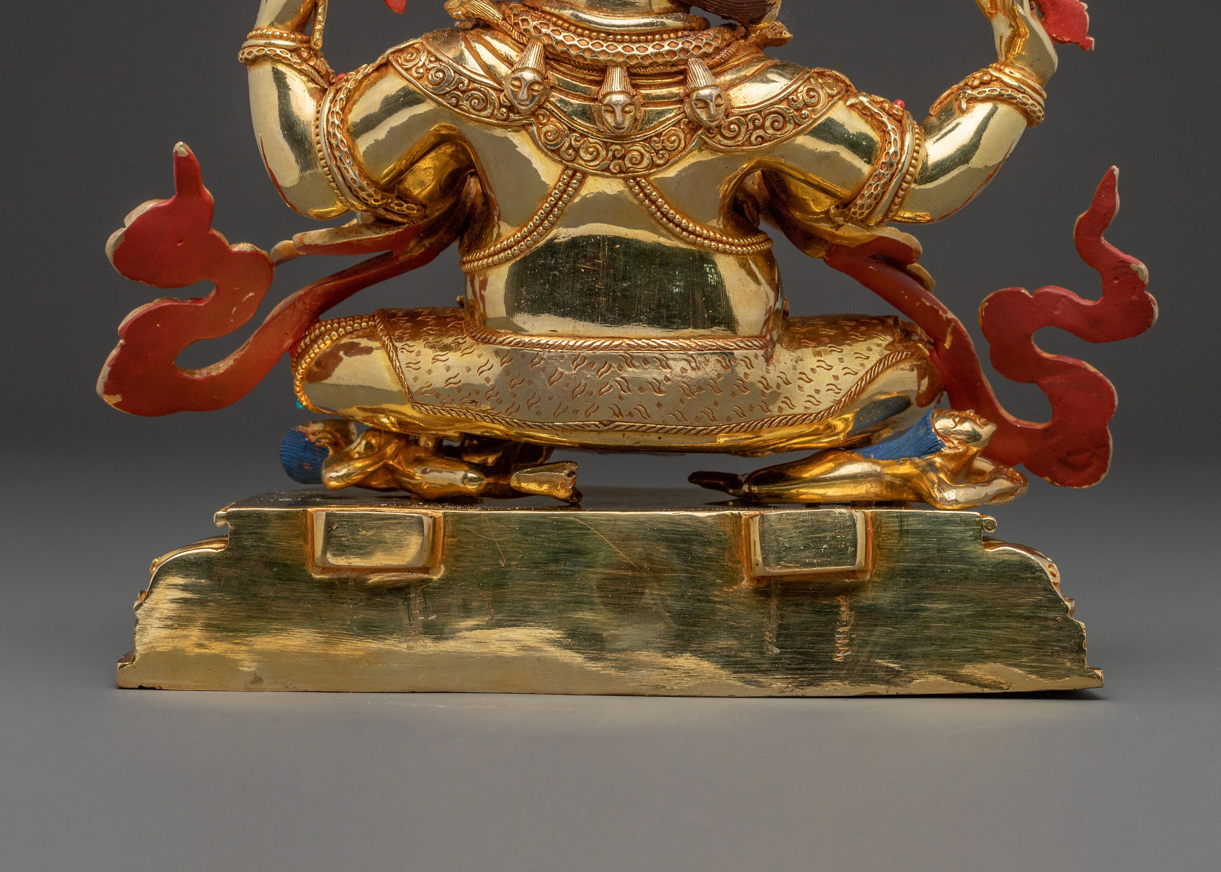 Four Armed Mahakala Statue: Fierce Protector