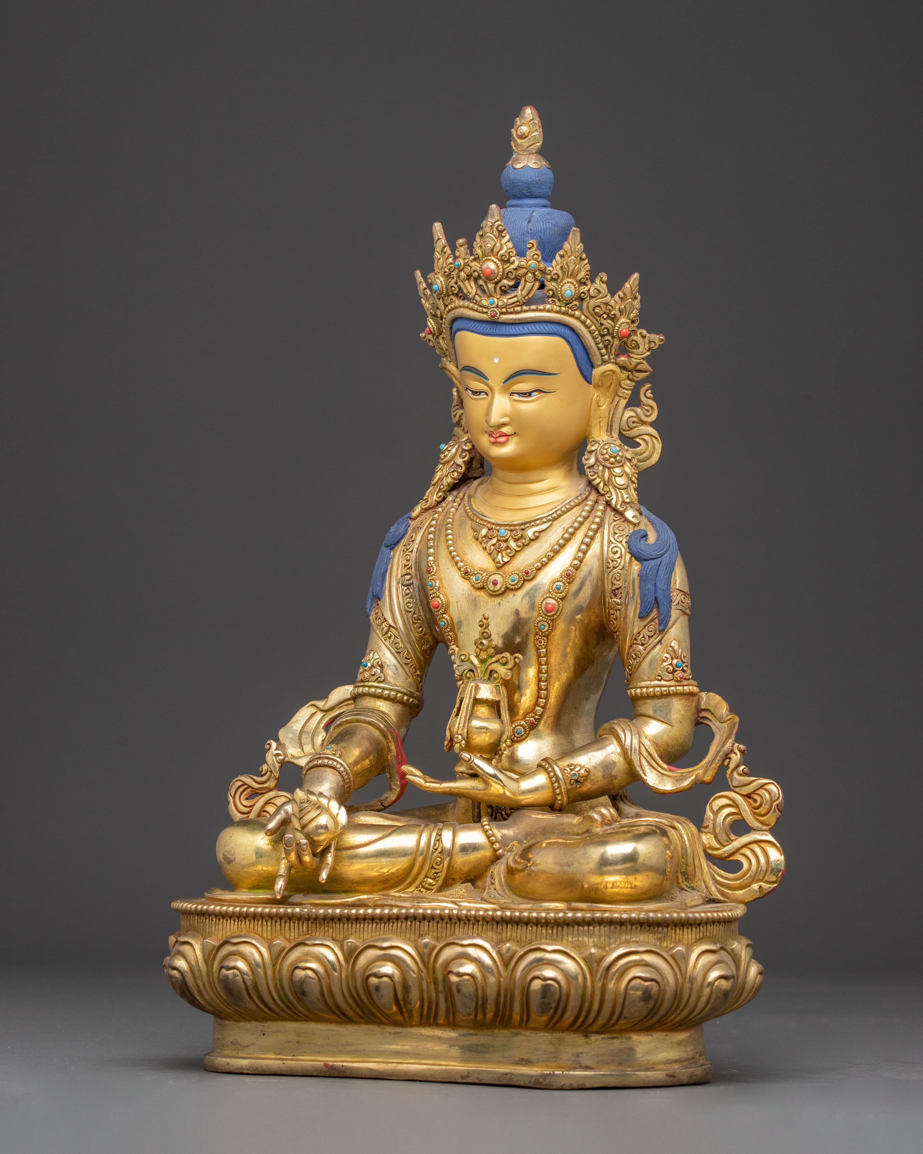 Divine Bodhisattva Ksitigarbha Statue | Himalayan Handcrafted Art