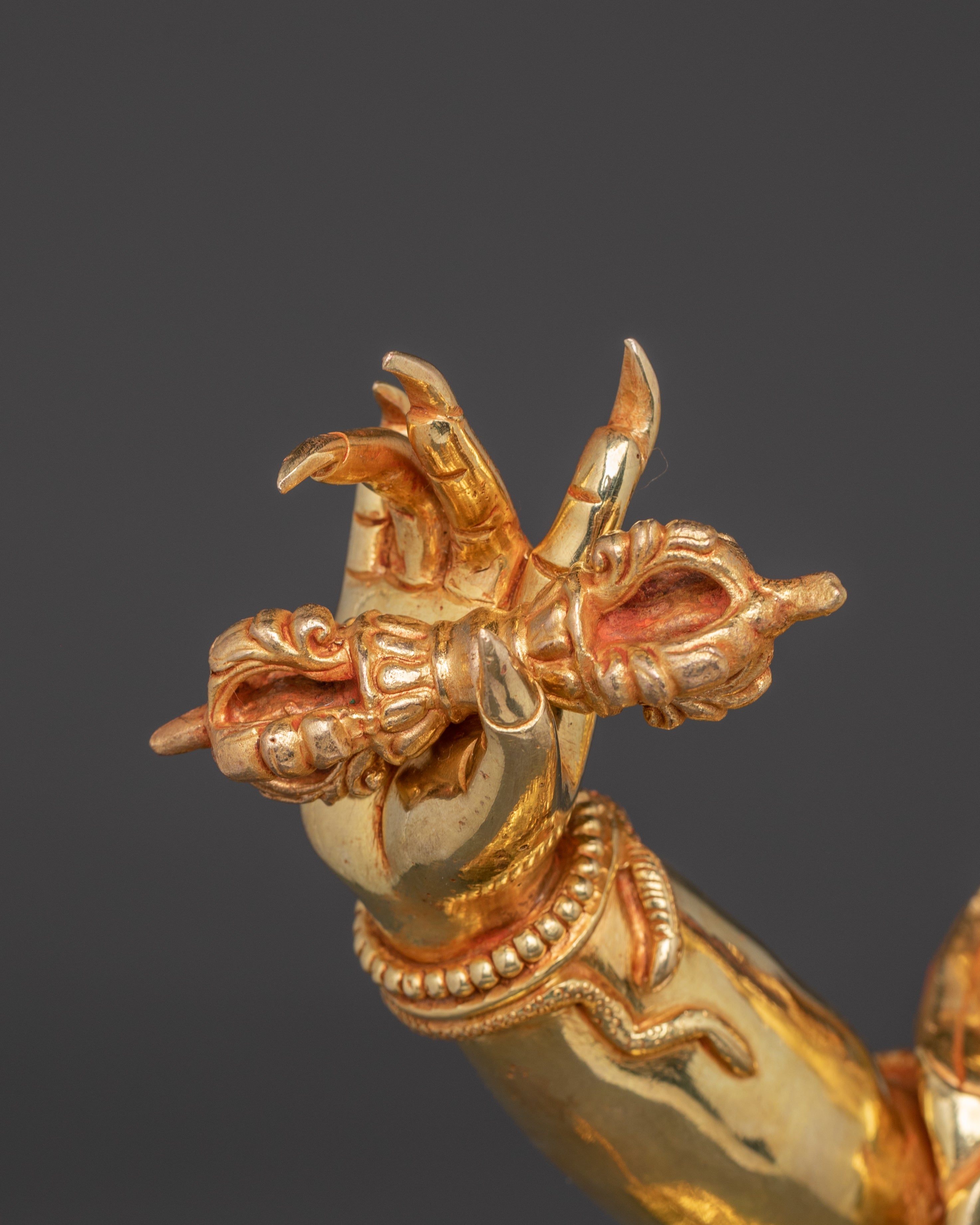 Golden Statue of Bodhisattva Vajrapani | Protector Deity