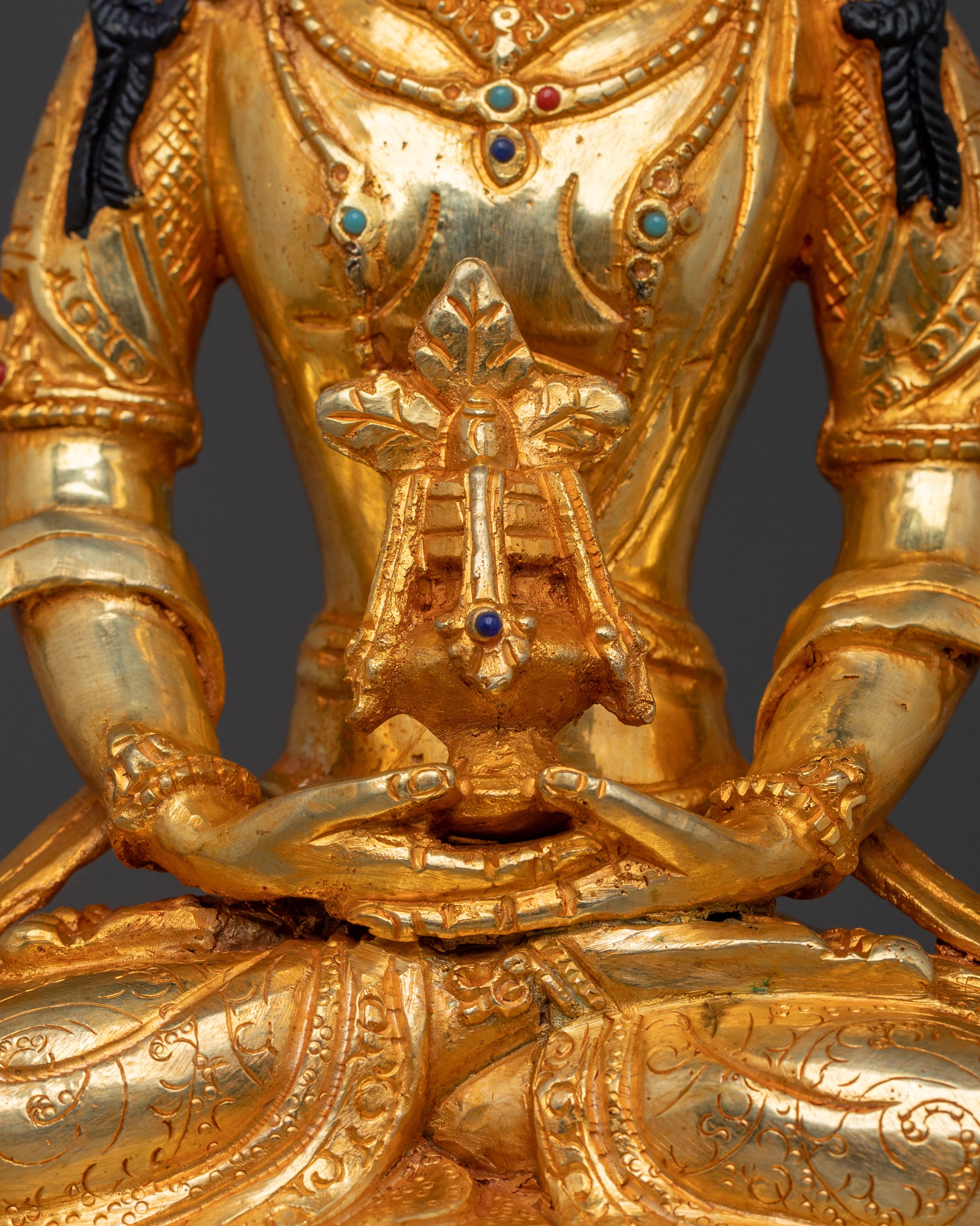 Handmade Amitayus Buddhist Statue | Meditation Decor