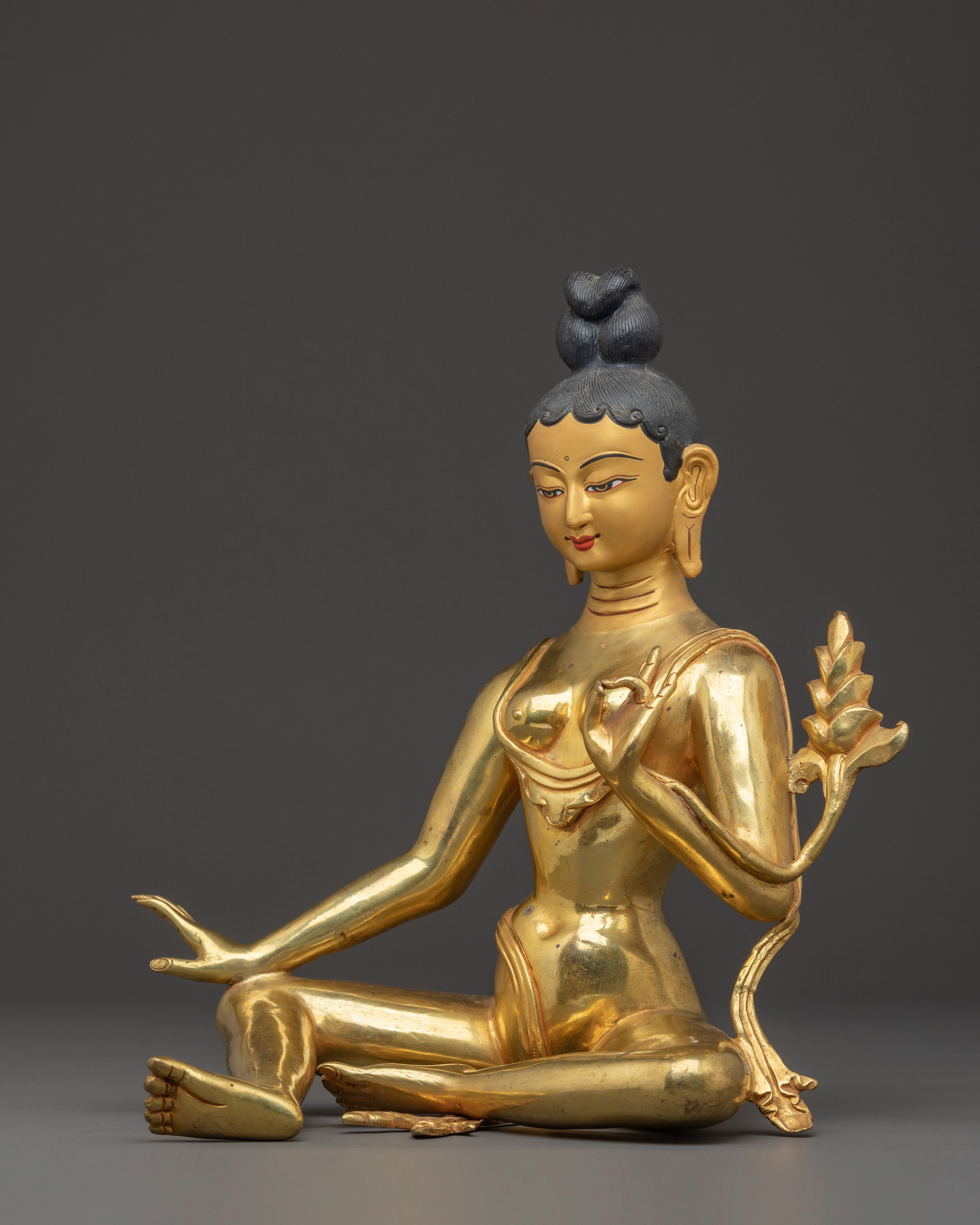 Tara Sacred Statue – Handcrafted Gilded Copper
