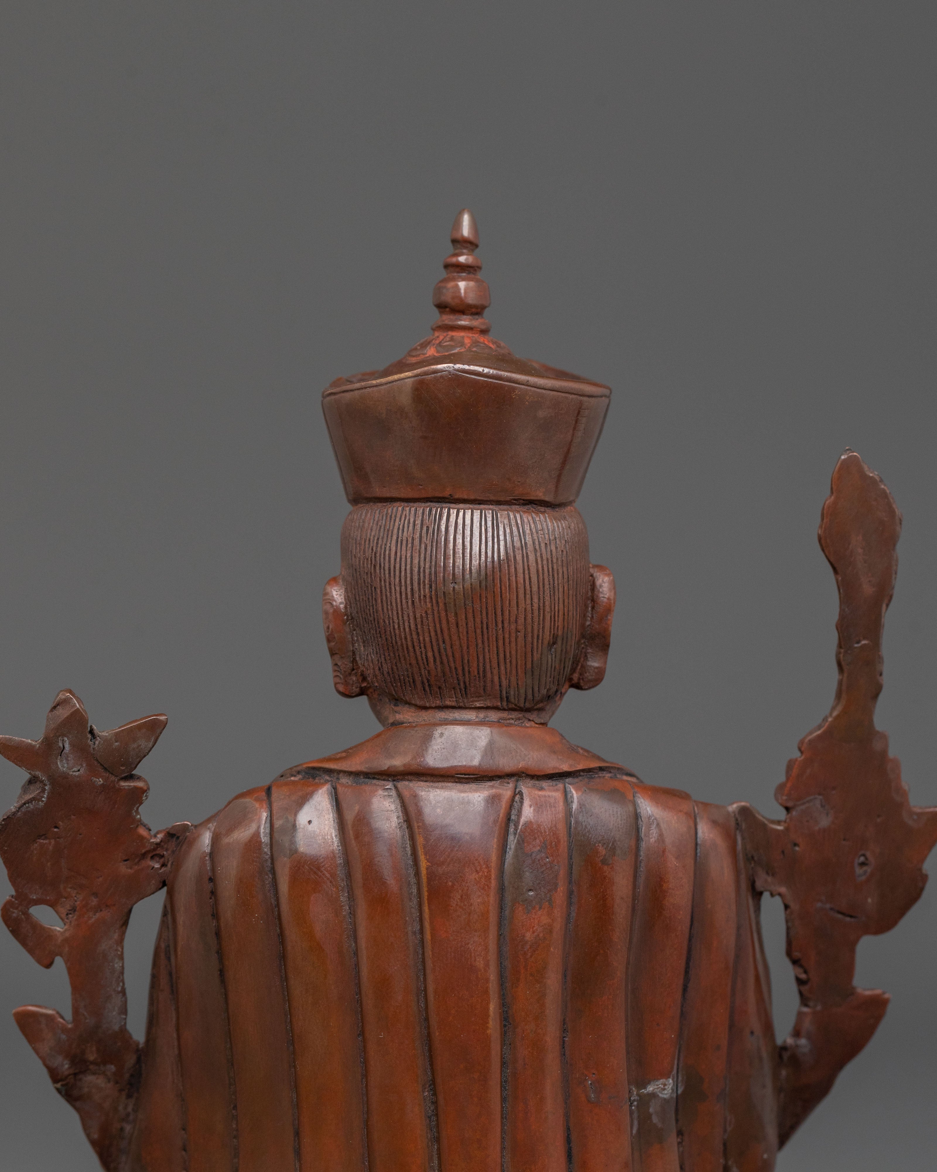 Tibetan Buddhist Master Karmapa Sculpture | Sacred Buddhist Altar Decor