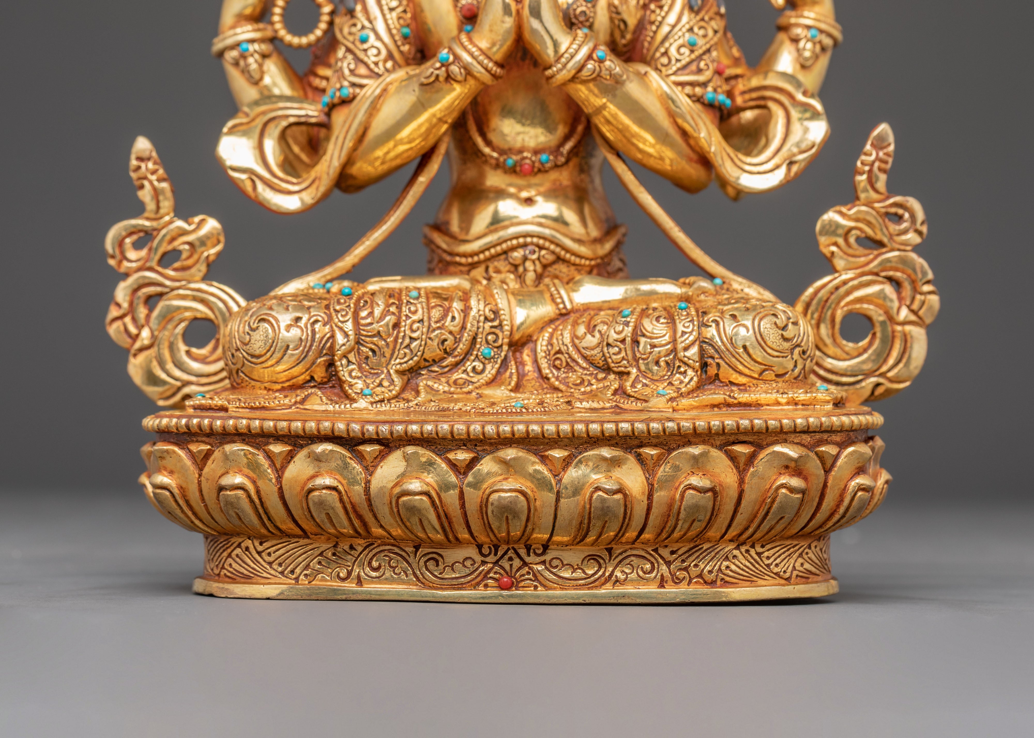 Sacred Bodhisattva Chenrezig Handmade Statue | Compassion Icon