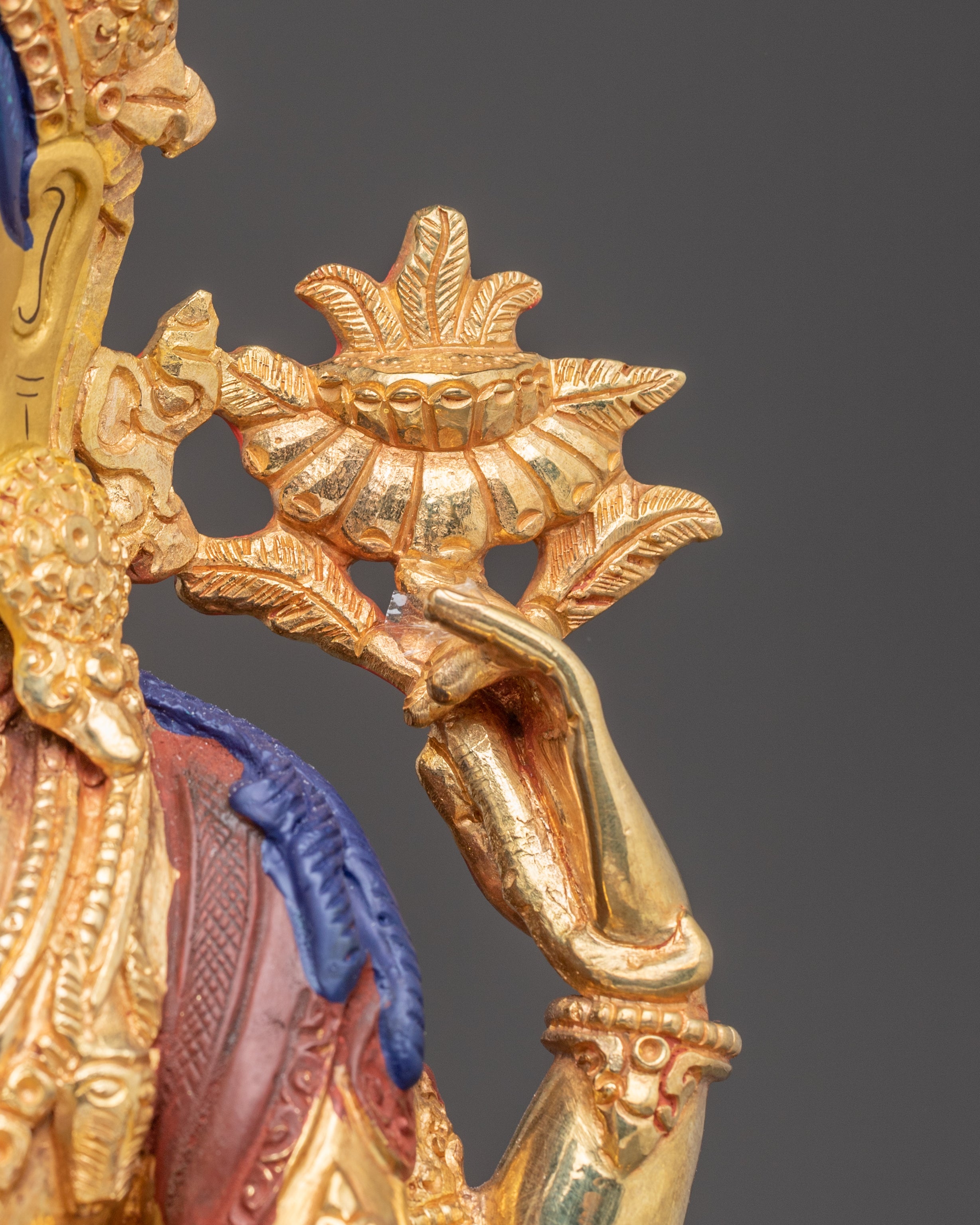 Handcrafted Nepalese Chenrezig Copper Statue | Symbol of Compassion