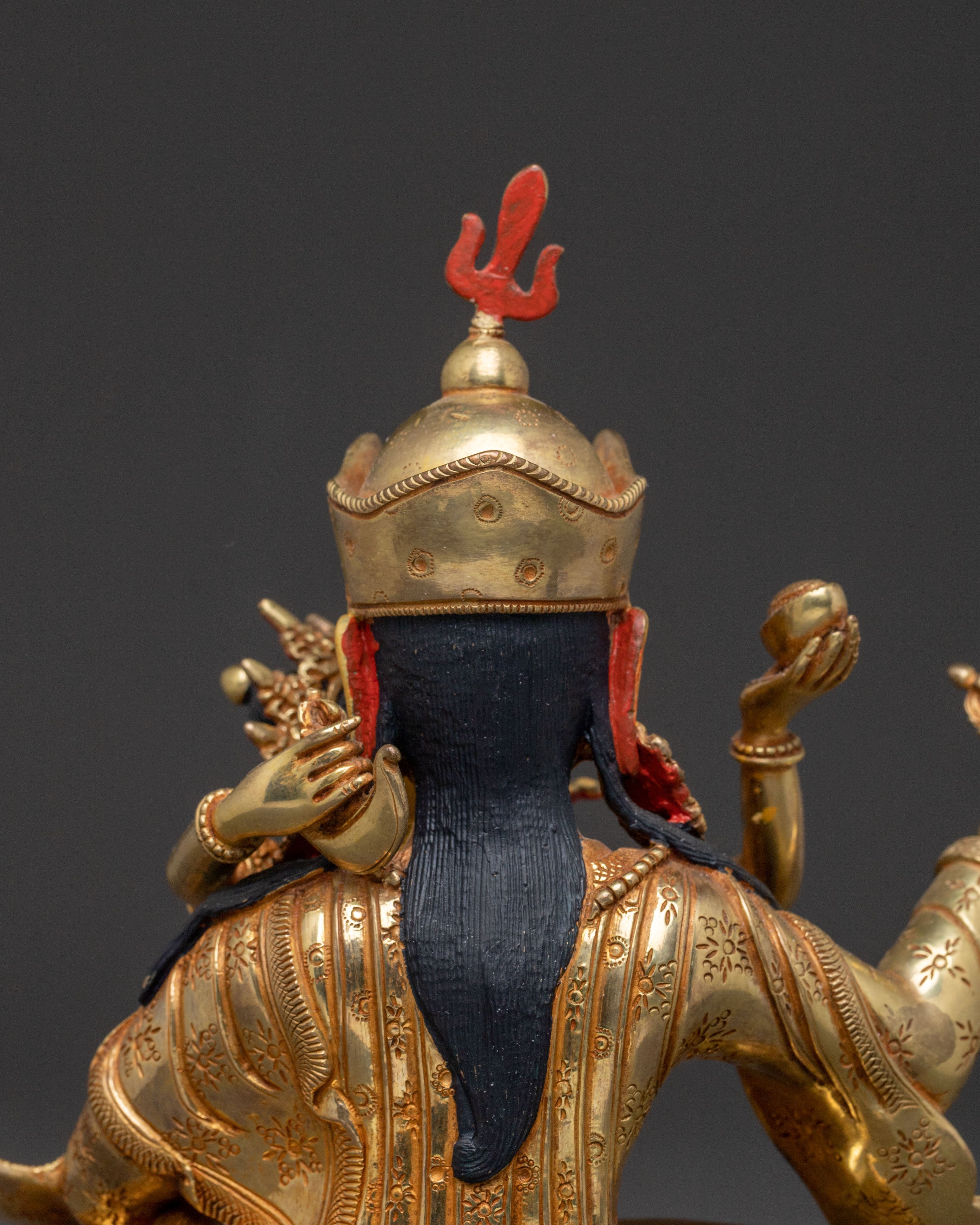 Padmasambhava Sacred Blessing Statue | 24K Gold Gilded