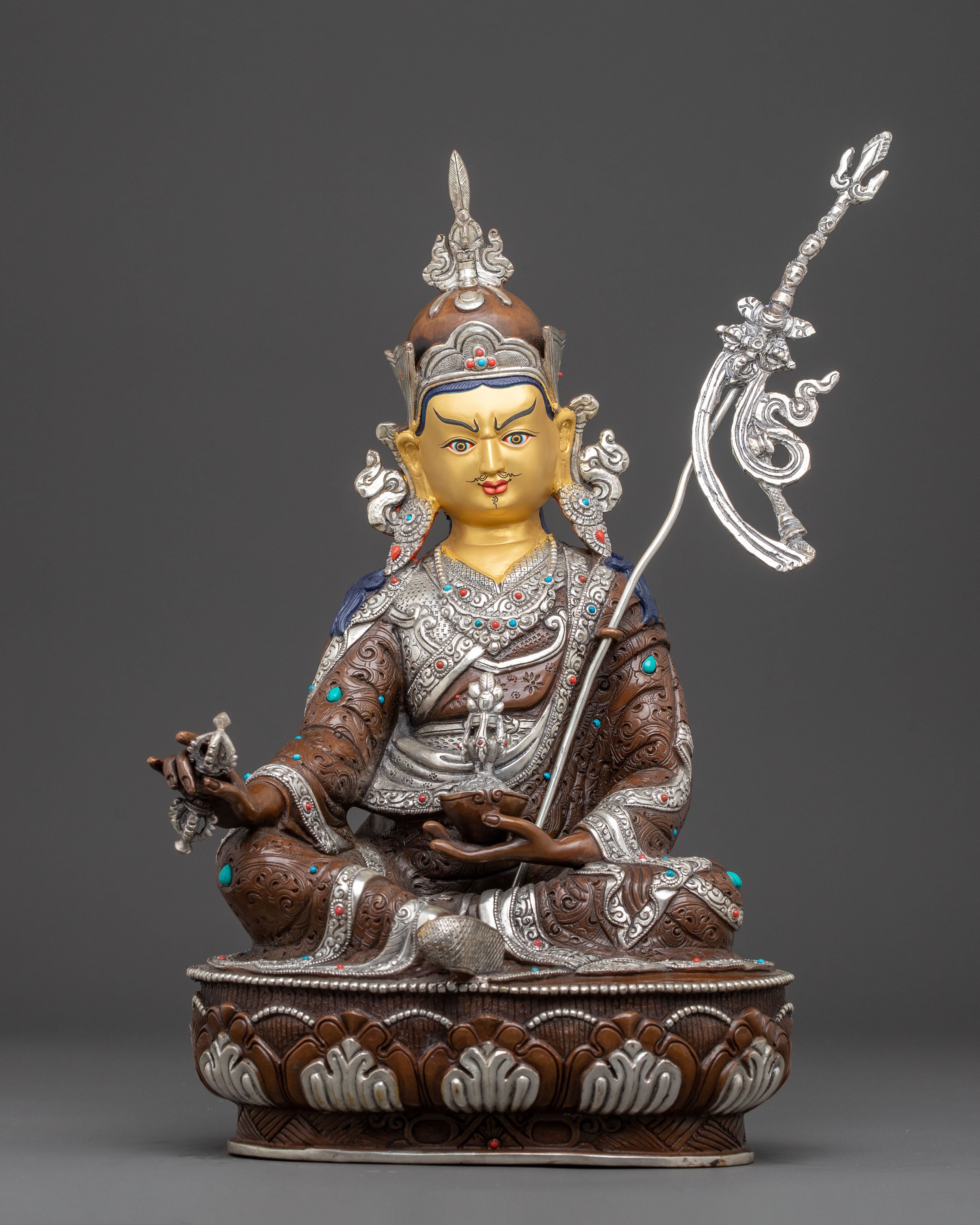 Vajrayana Revered Guru Padmasambhava Statue | Tantric Master