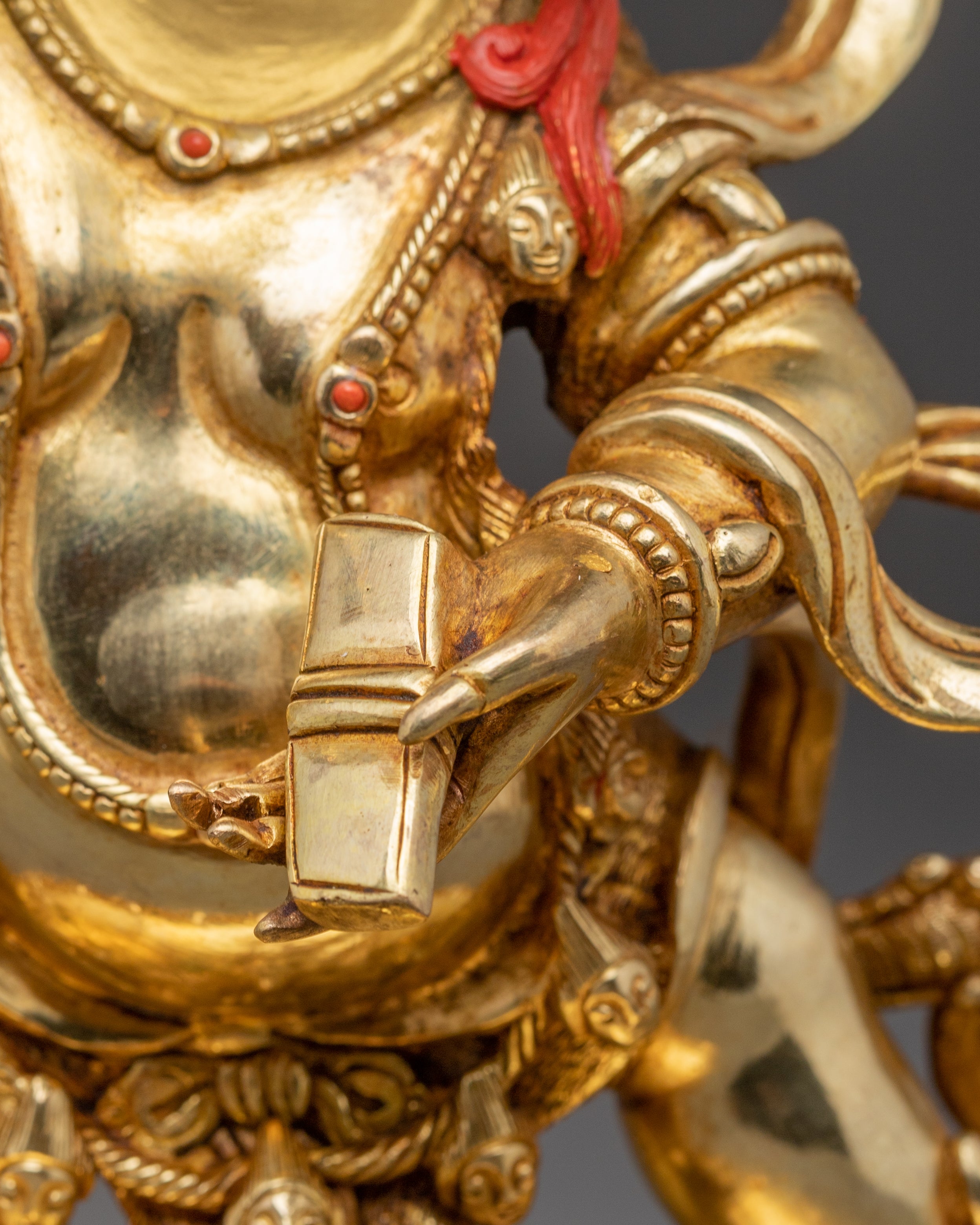 Golden Statue of Black Manjushri | Dharma Protector