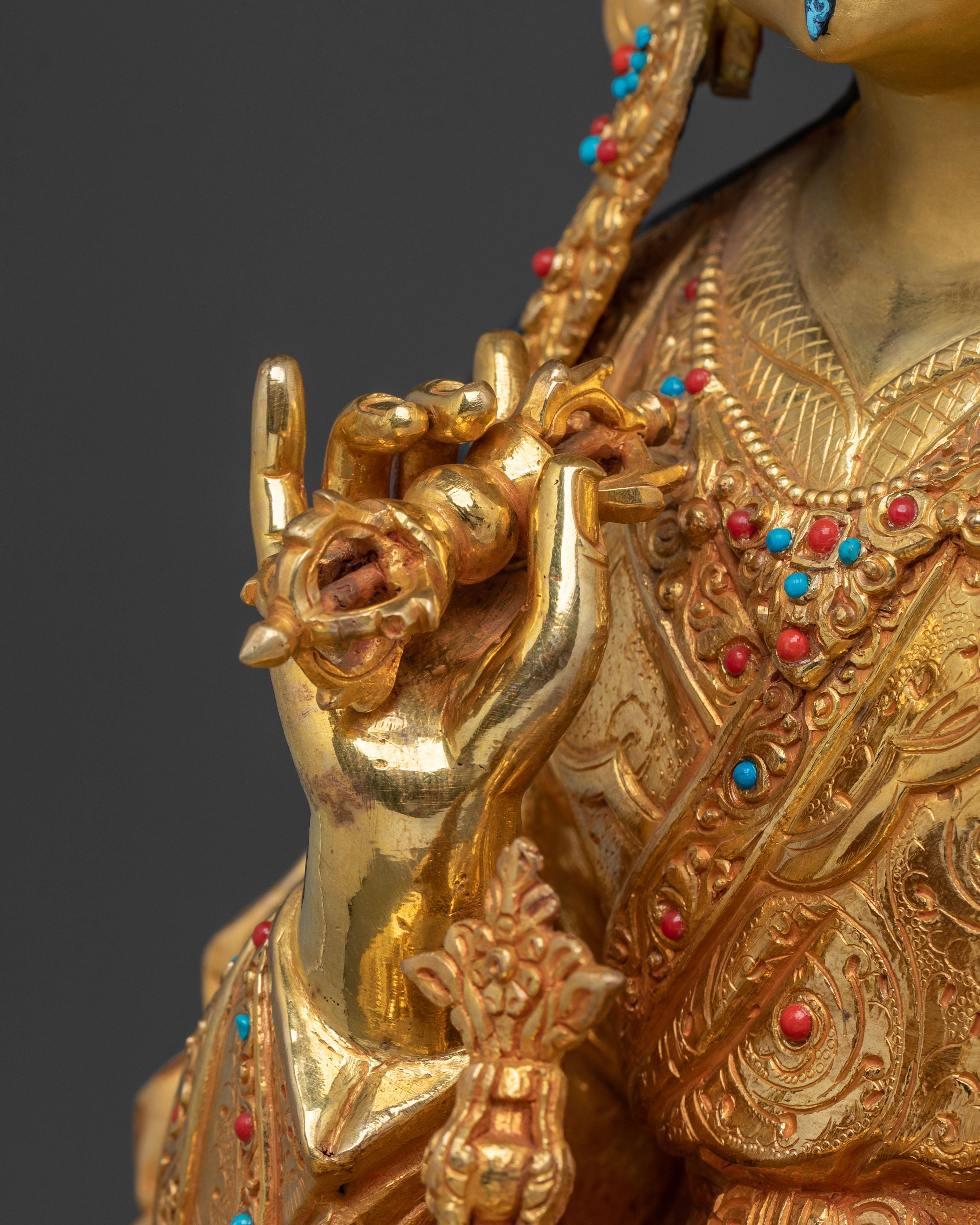 Handcrafted Guru Tsokye Dorje Statue | Lotus Born Vajra Guru of Wisdom and Power