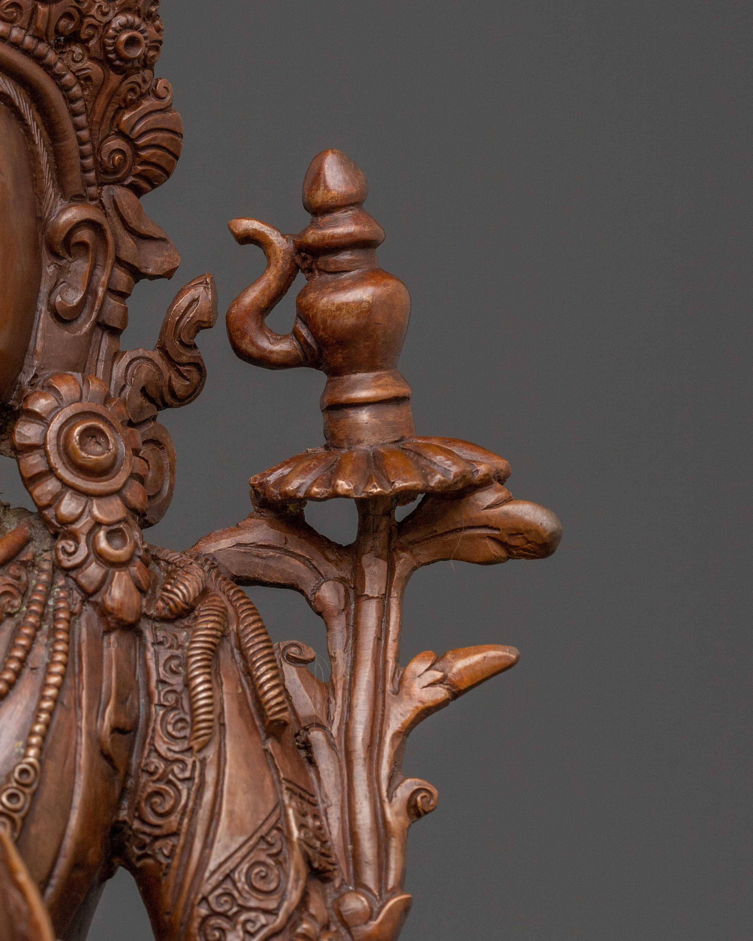 Maitreya Buddha Statue of Hope: Oxidized Copper Artistry