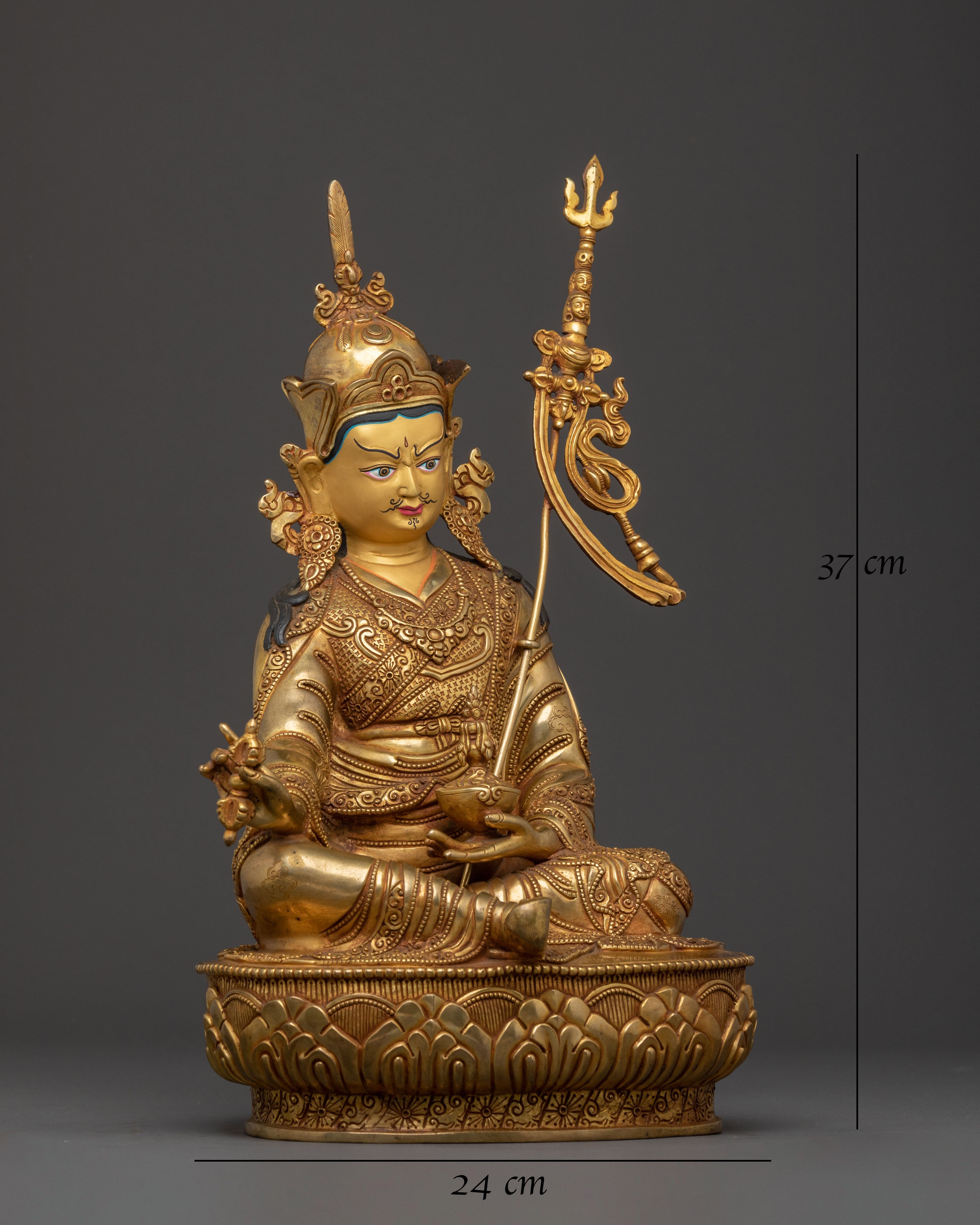 Guru Rinpoche Golden Statue | Precious Teacher