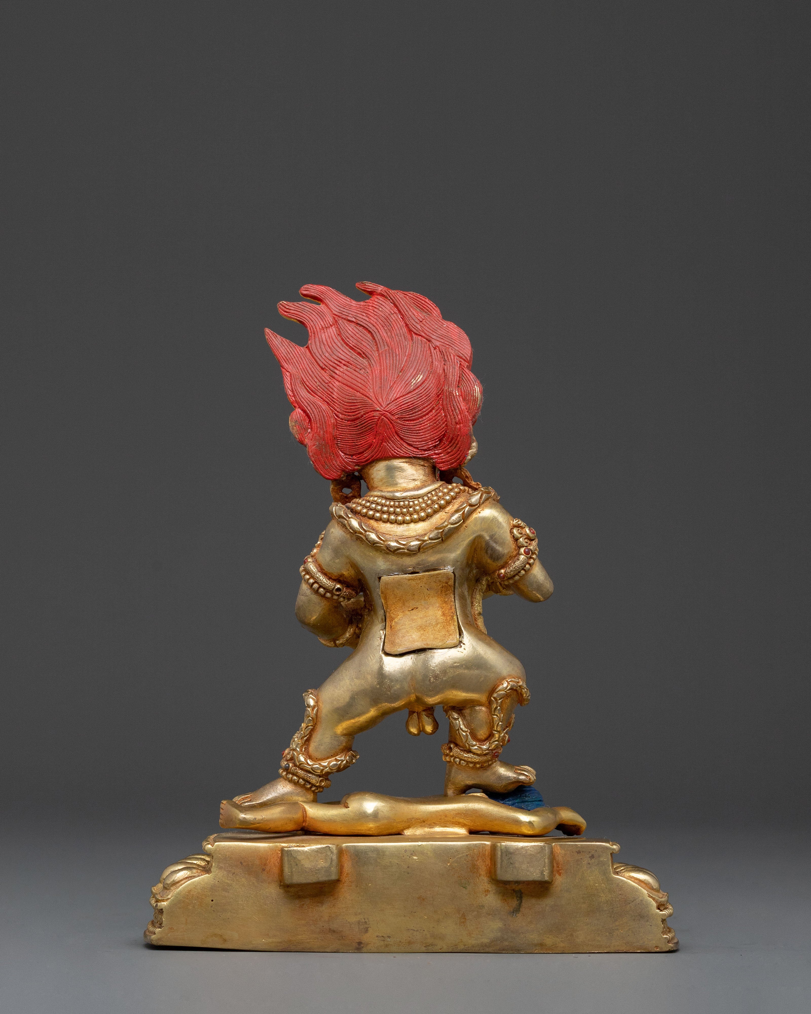 Black Dzambhala Abundance Protector Statue