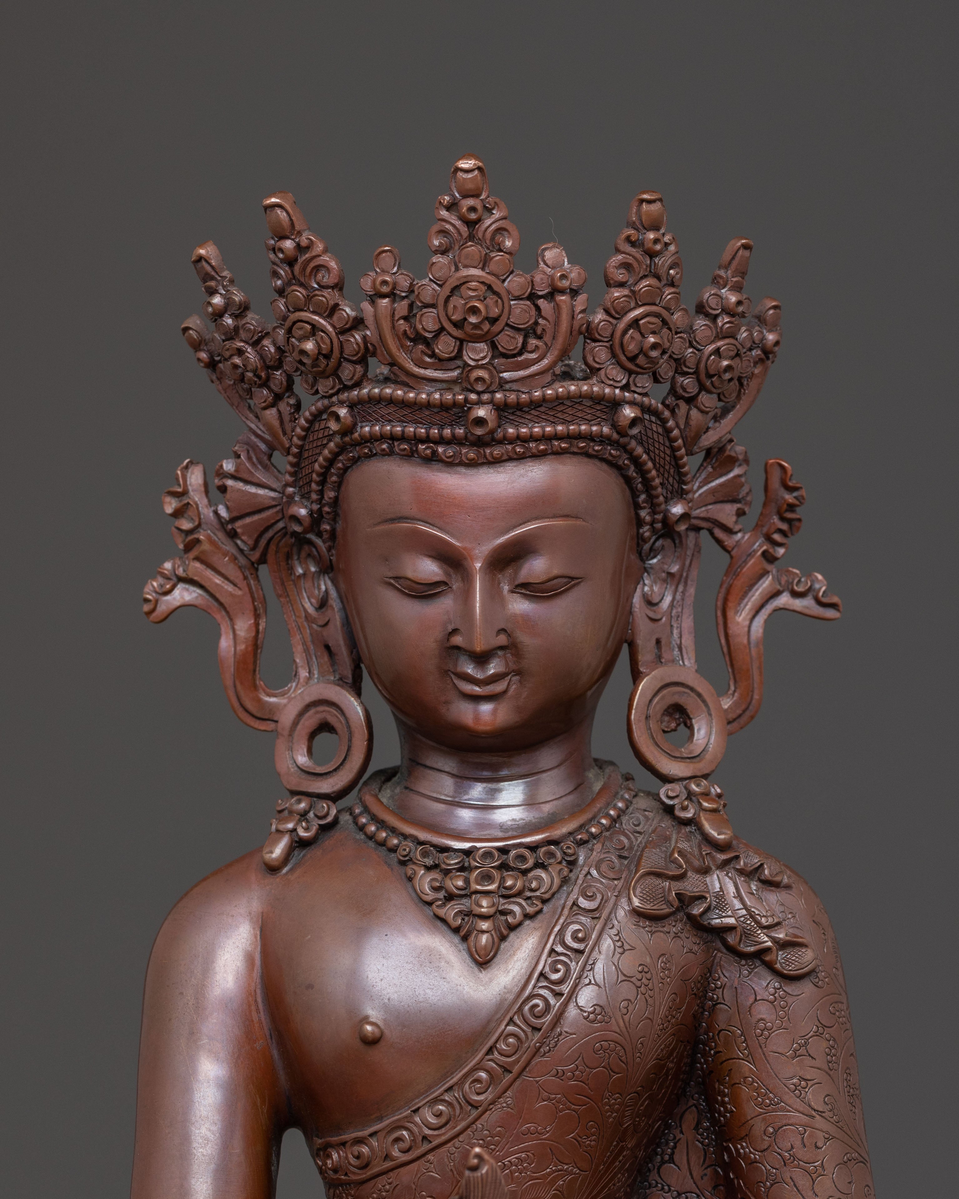 Crown Medicine Buddha Sculpture | Spiritual Healer