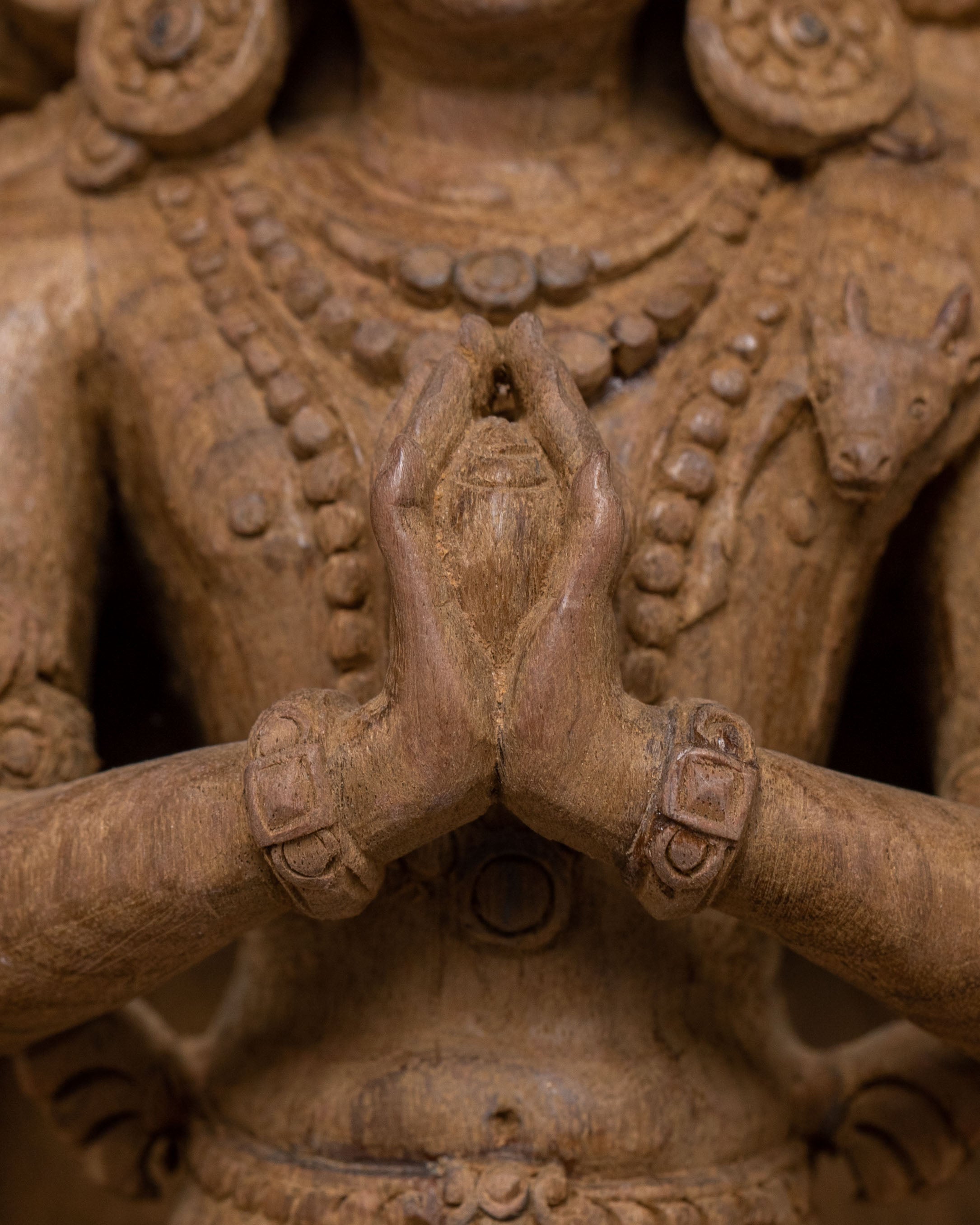 Lokeshvara Wooden Statue | Spiritual Decor