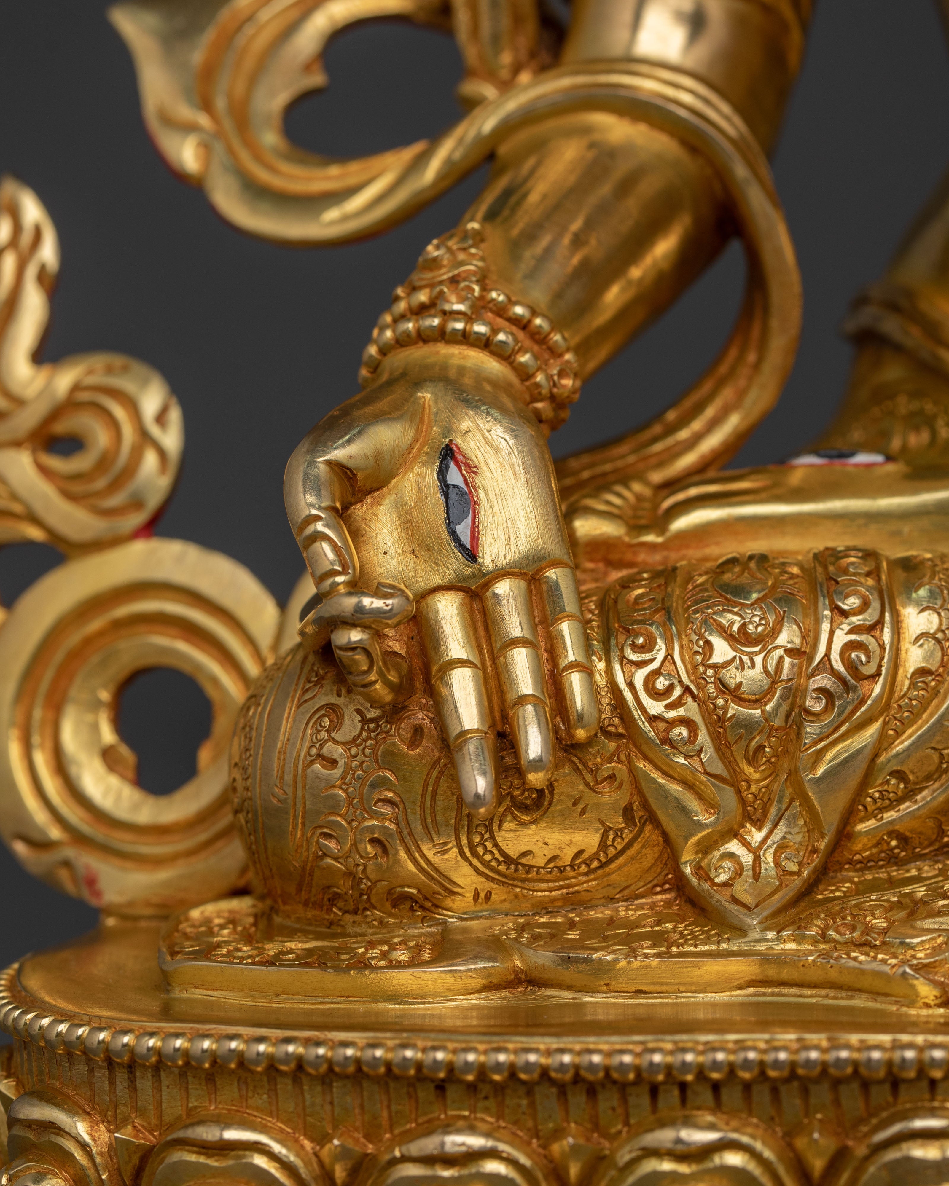 Sacred Goddess White Tara Statue | Tibetan Goddess of Long Life