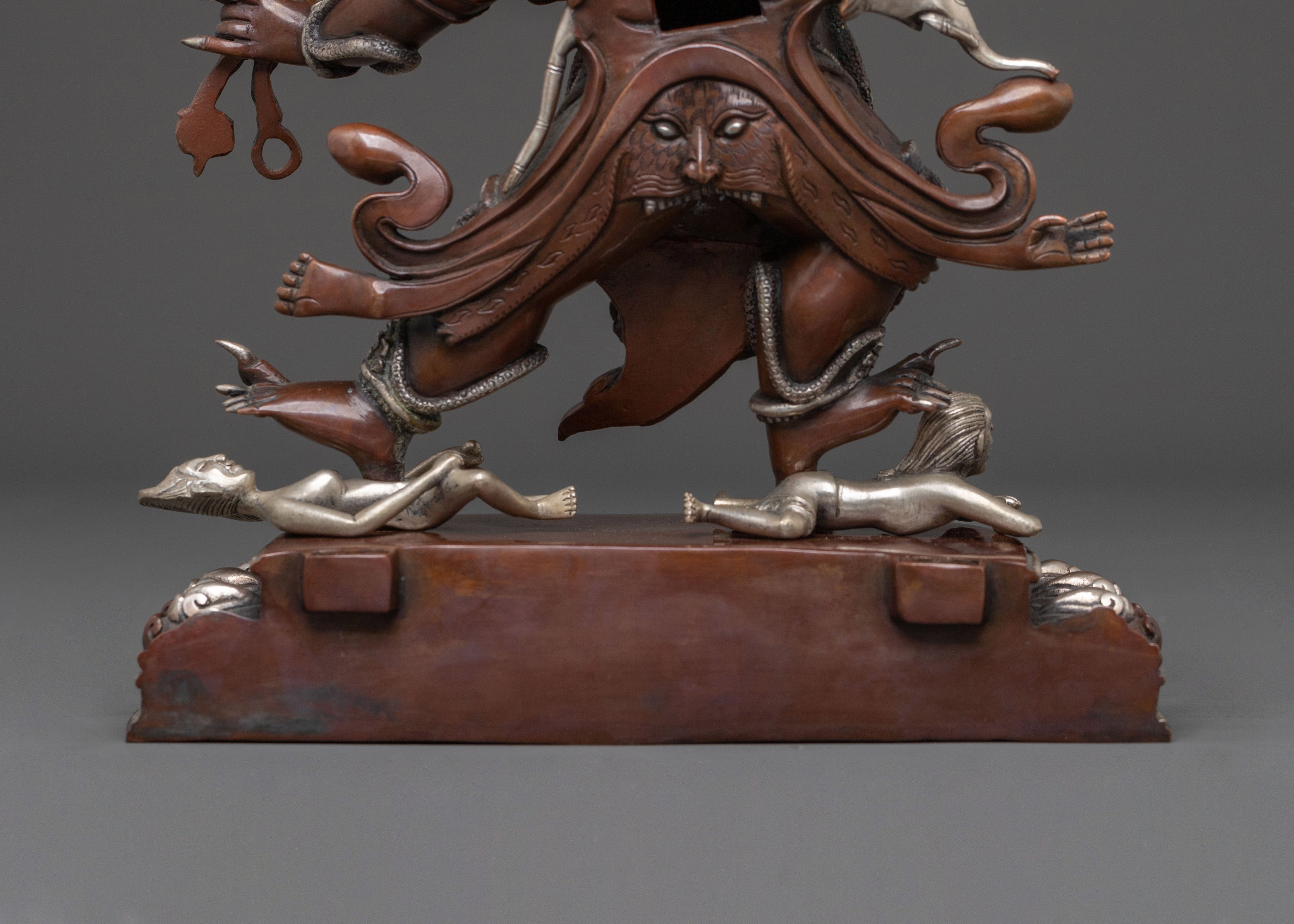 DandaPani: Oxidized Copper Figurine