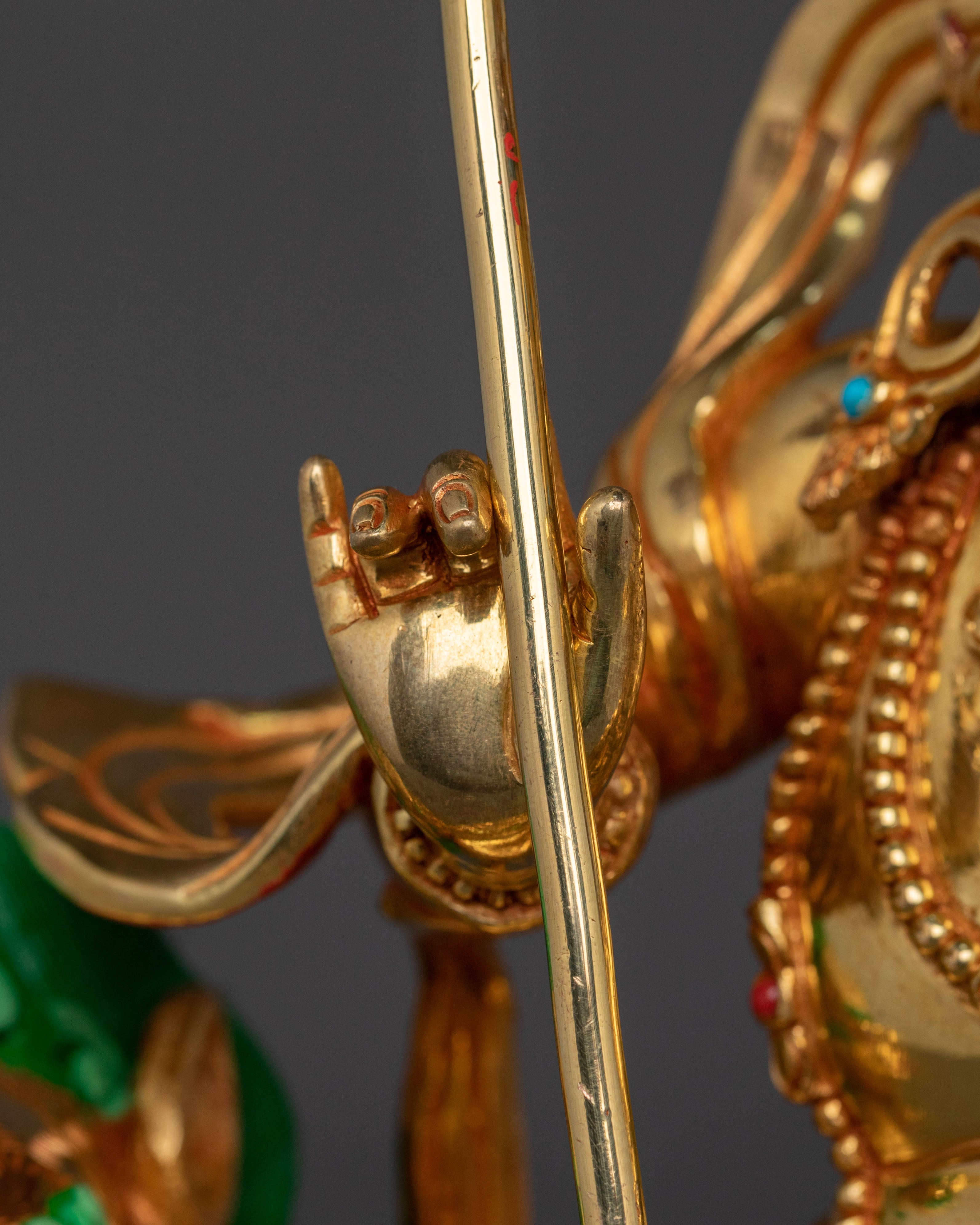 Tibetan Wealth God Namtoshe Statue | Traditional Himalayan Sacred Artwork