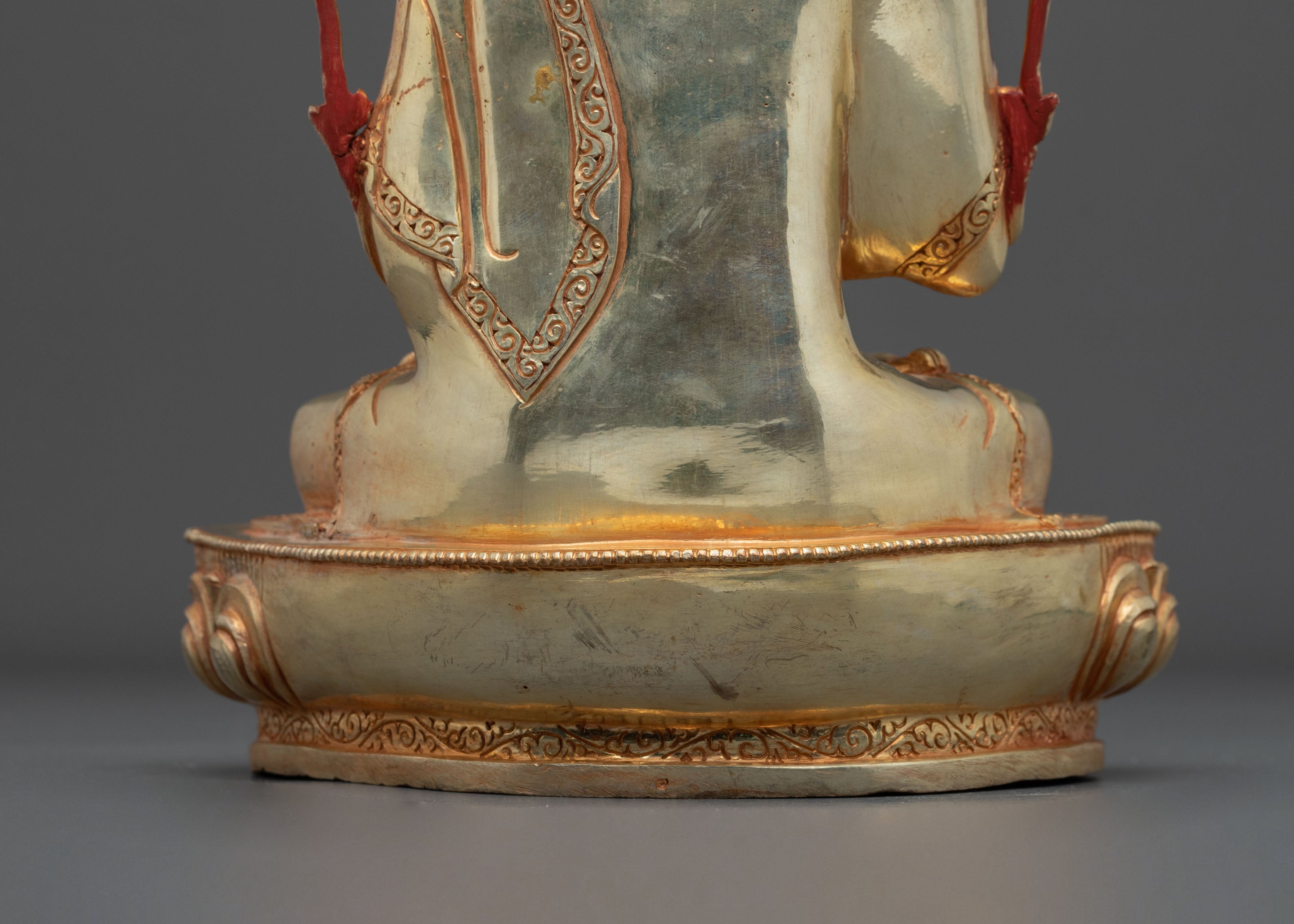 Tsongkhapa Golden Sculpture | Tibetan Buddhist Master