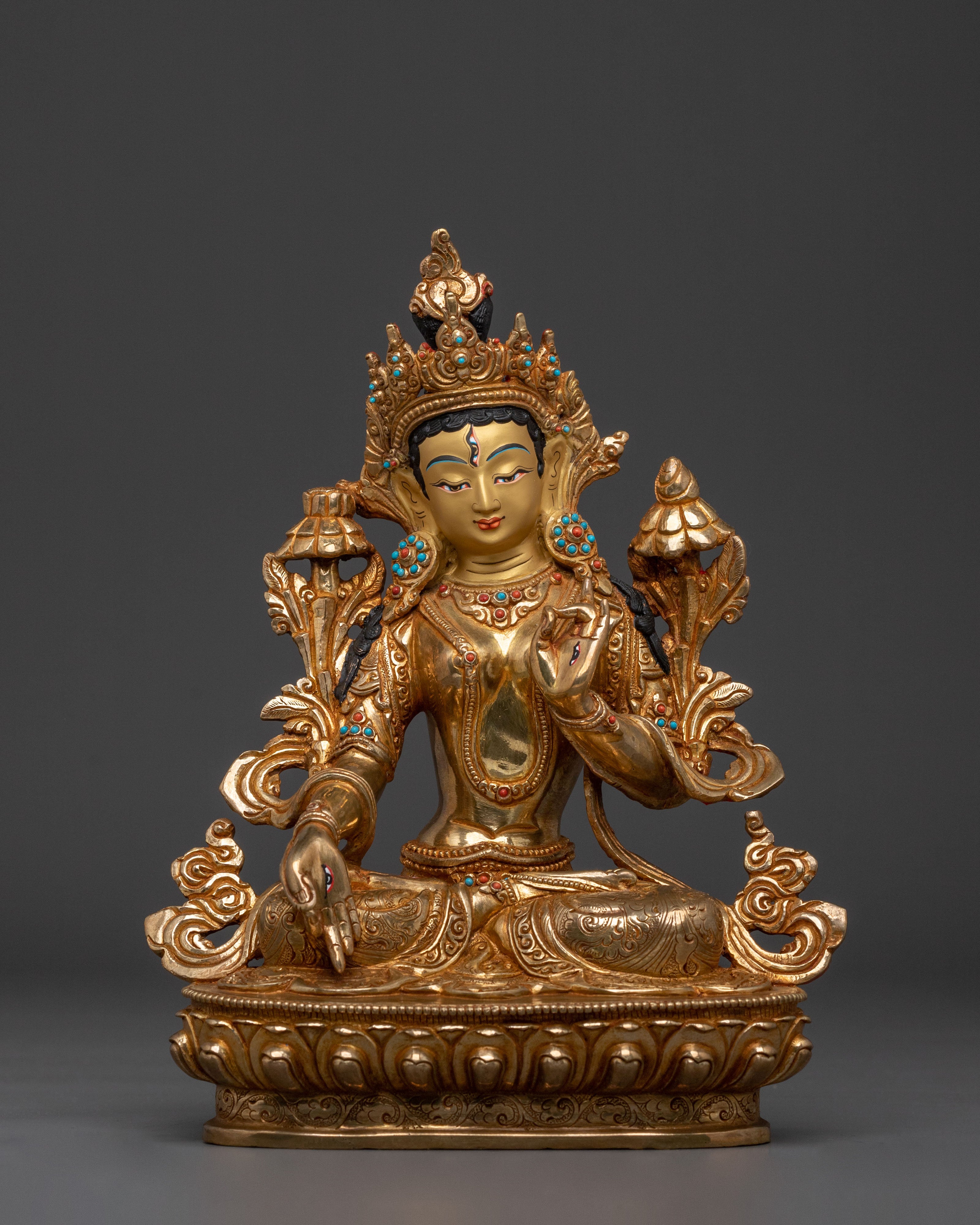 White Tara Statue: Tibetan Buddhist Goddess