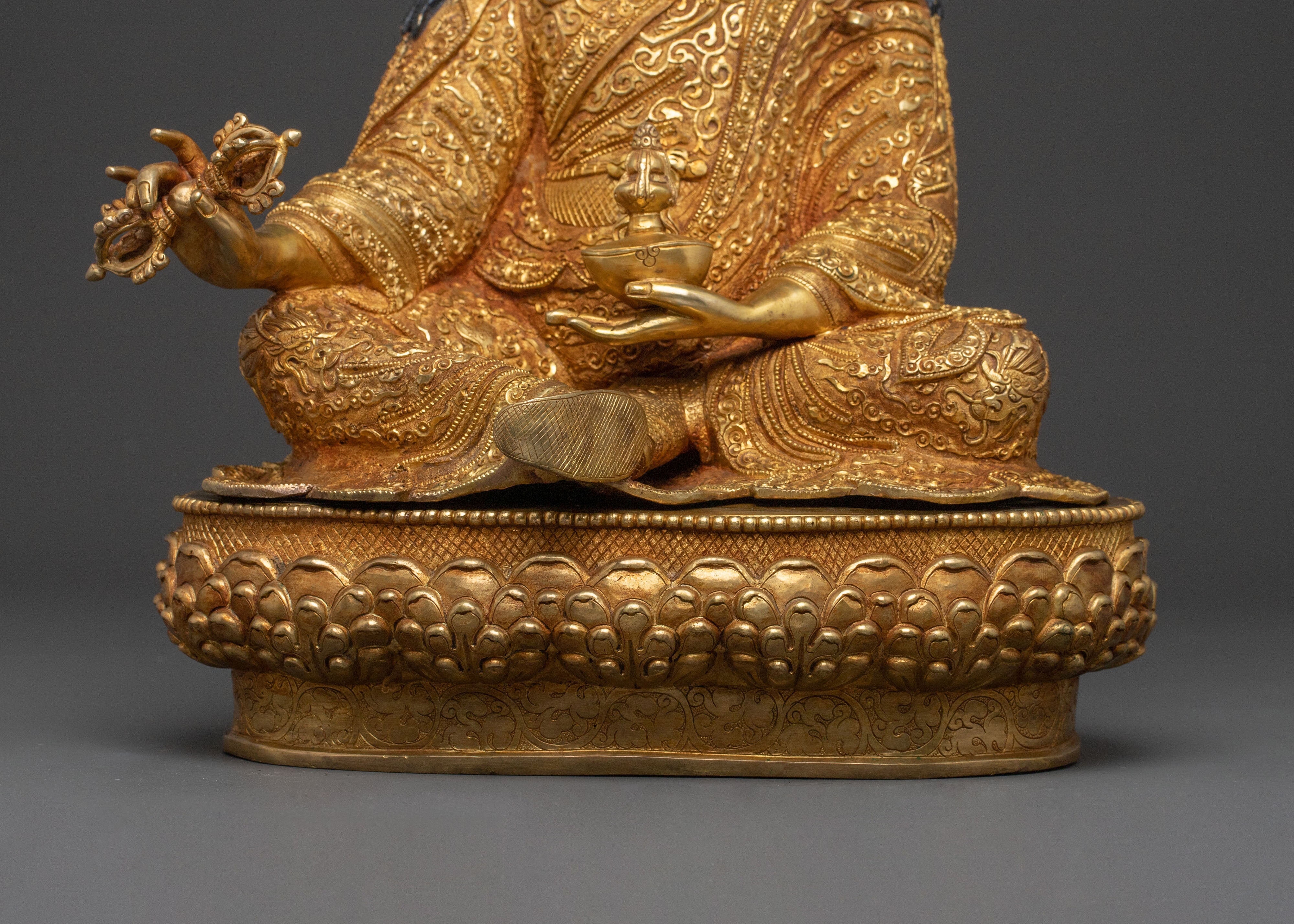 Guru Rinpoche Himalayan Handcrafted Statue | The Vajrayana Master