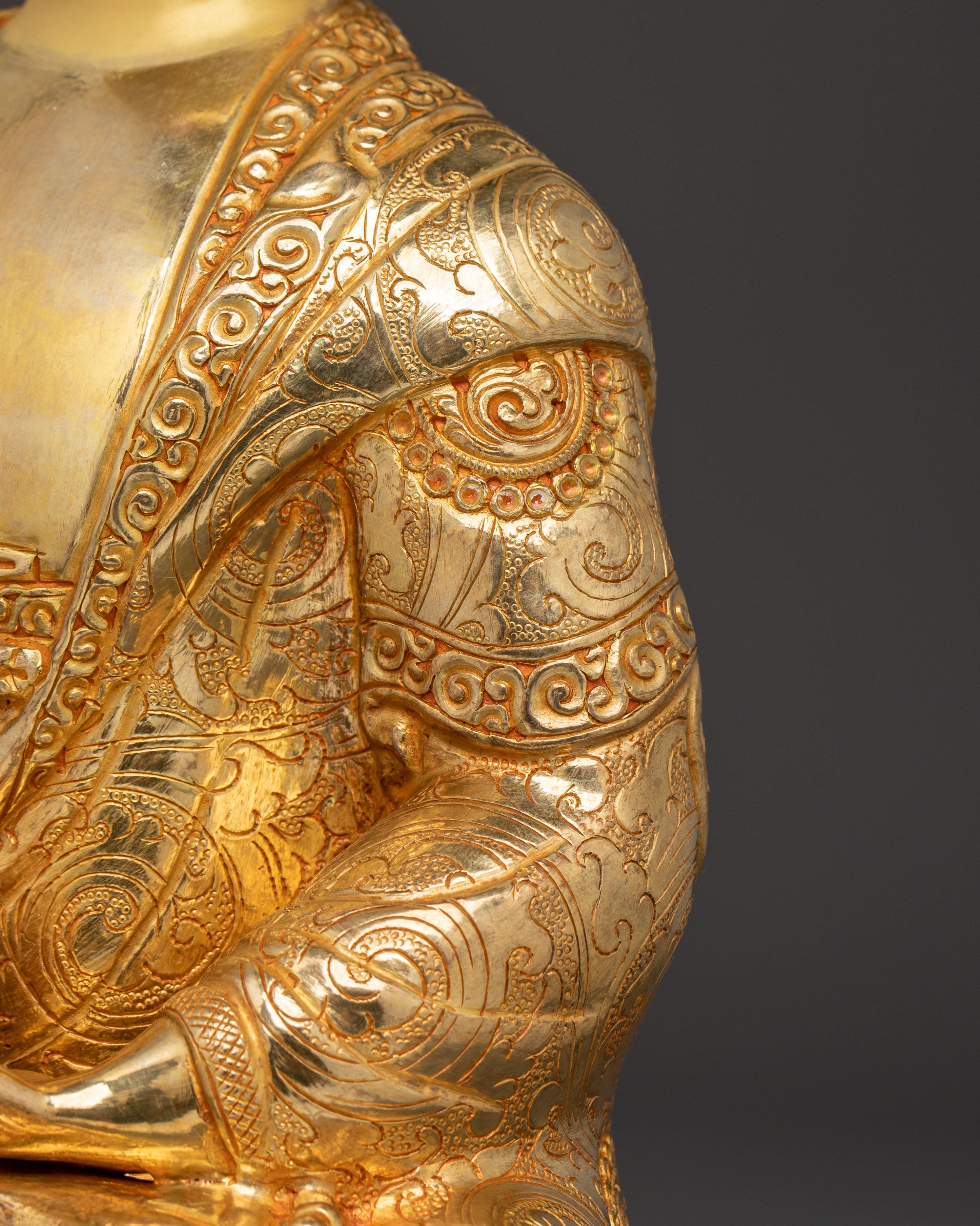 Enlightened Gautama Buddha 24k Gold-Glided Statue | Home Decor