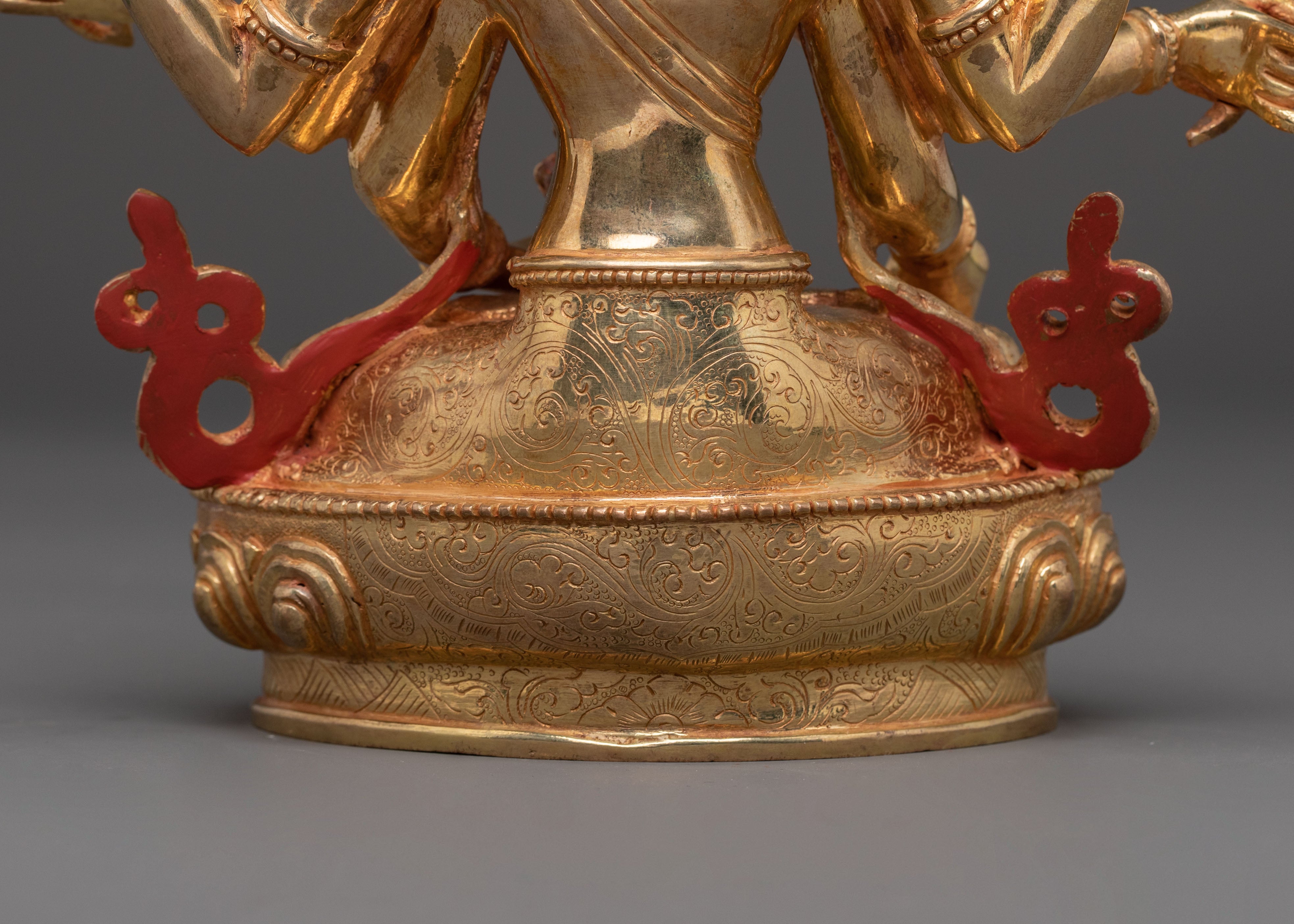 Three Face Nagyalma Statue | Tibetan Longevity Goddess
