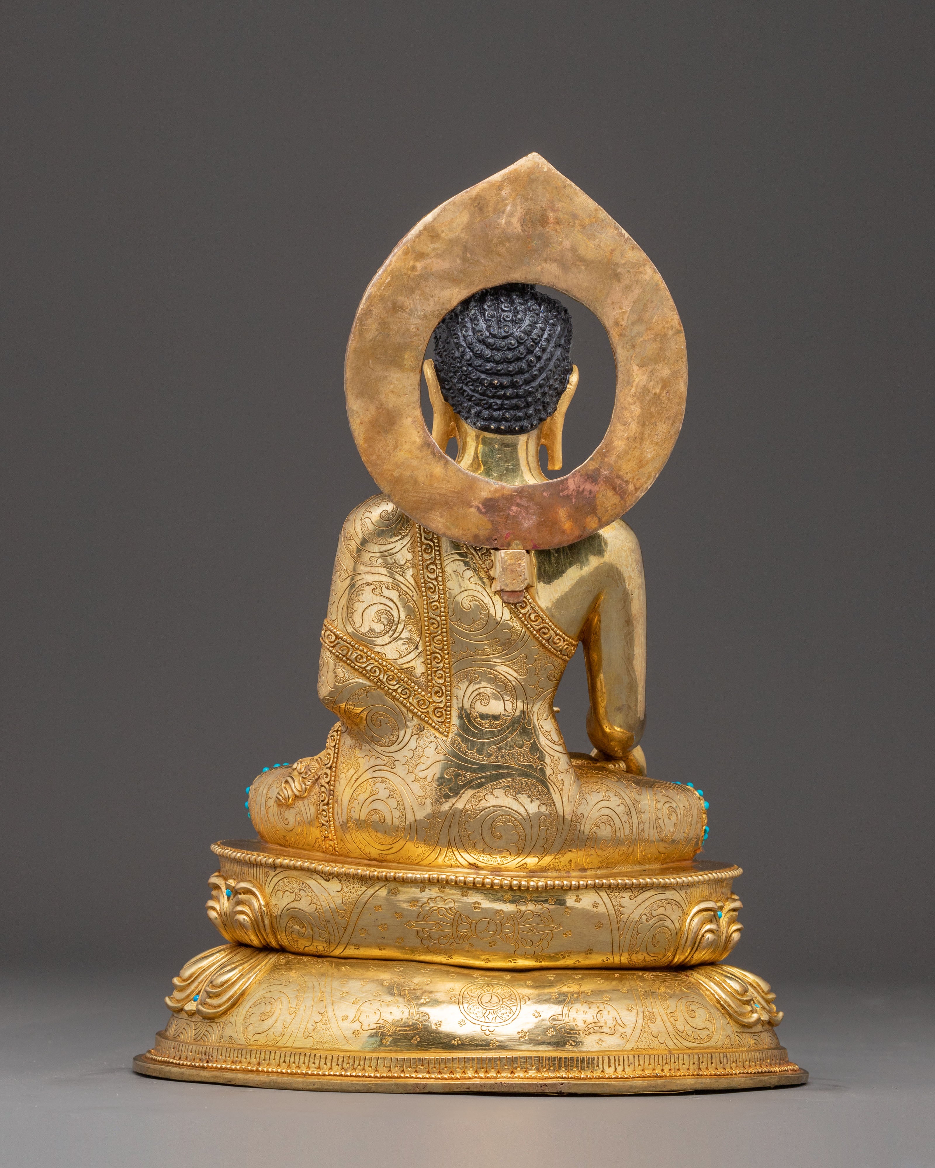 Handcrafted Radiant Shakyamuni Buddha Art | Peaceful Dharma Icon