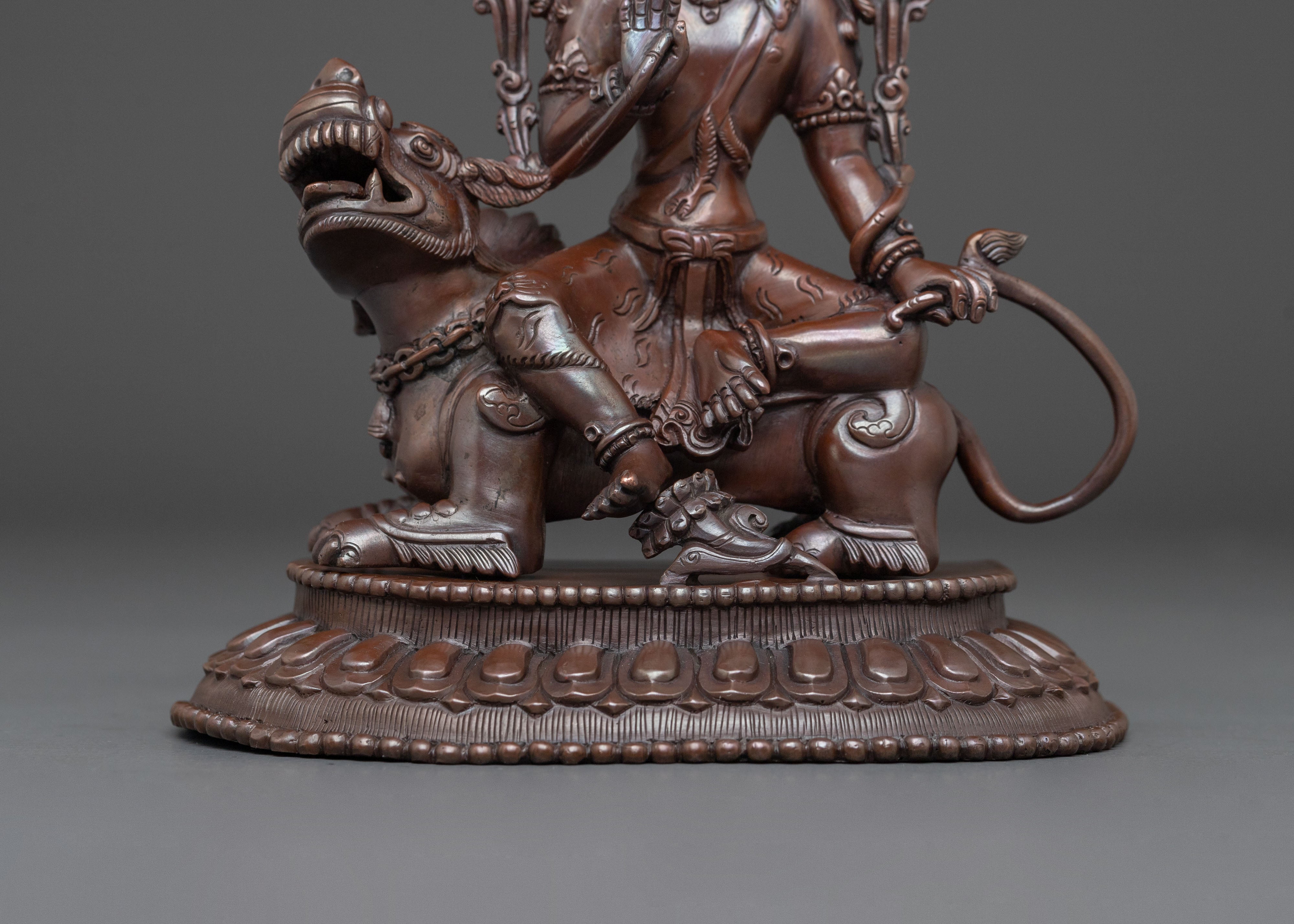 Simhanada Avalokiteshvara Statue | Altar Home Decor