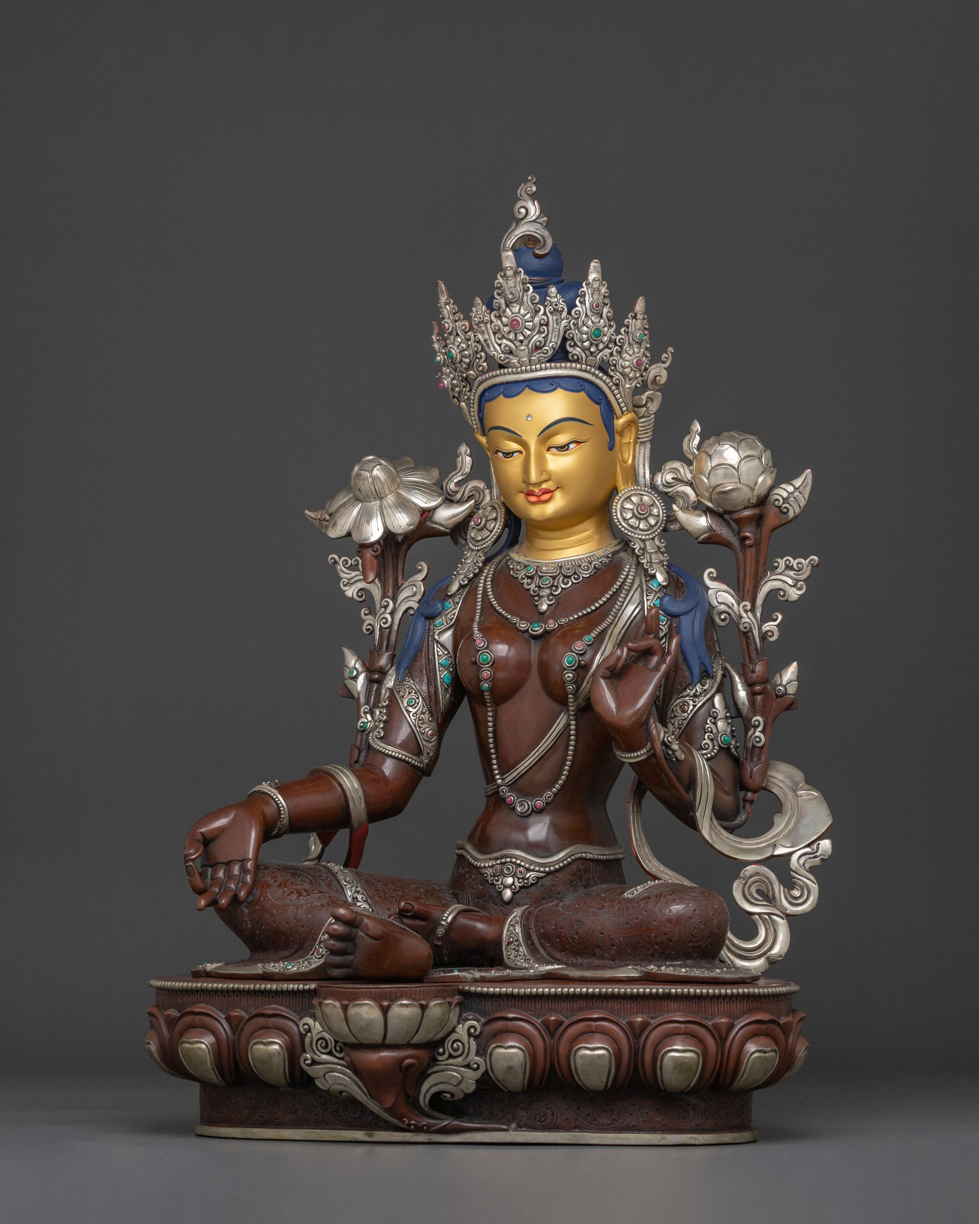 Protector Green Tara Statue | Compassionate Goddess