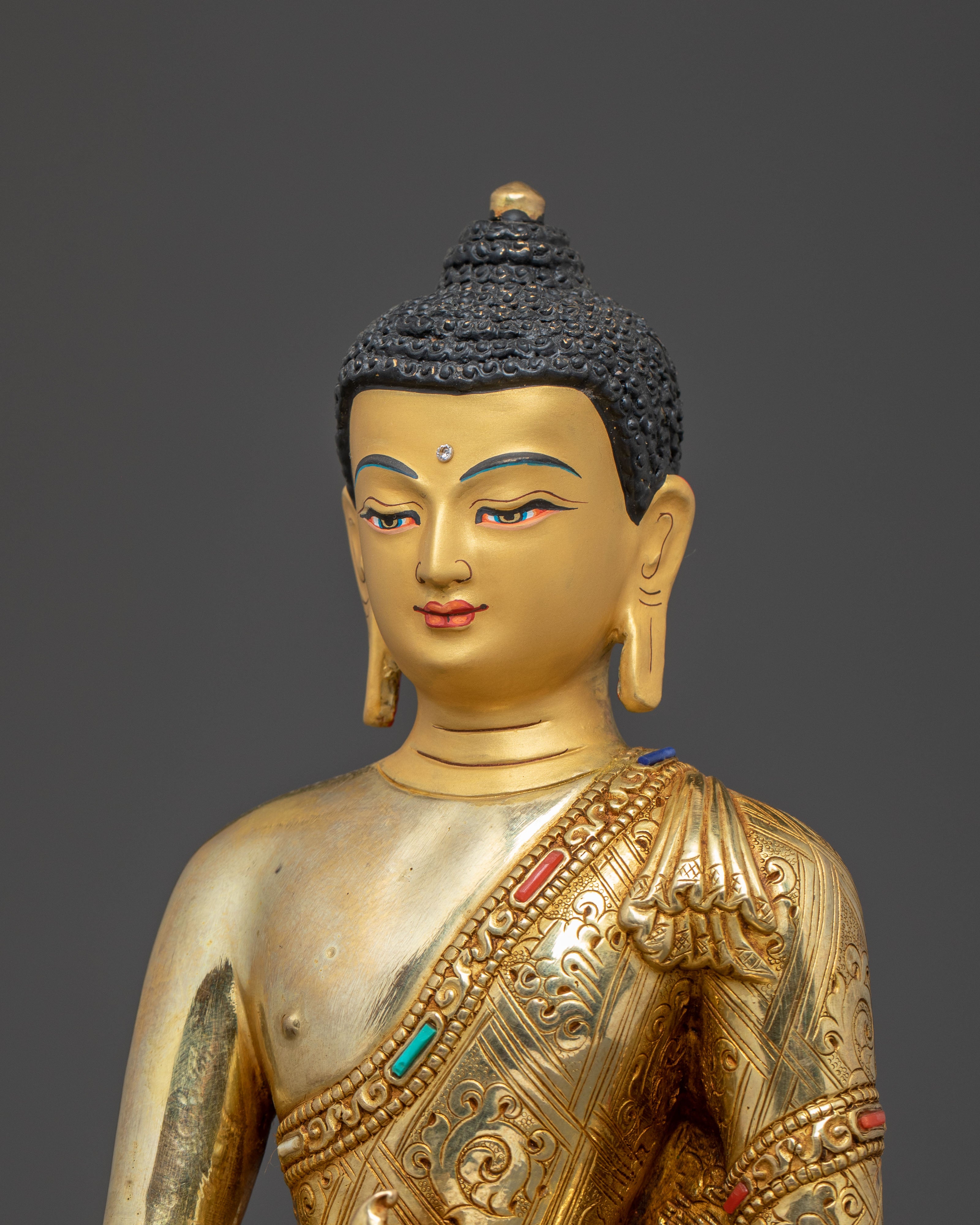 Medicine Buddha Handmade Golden Statue | Healing Buddha