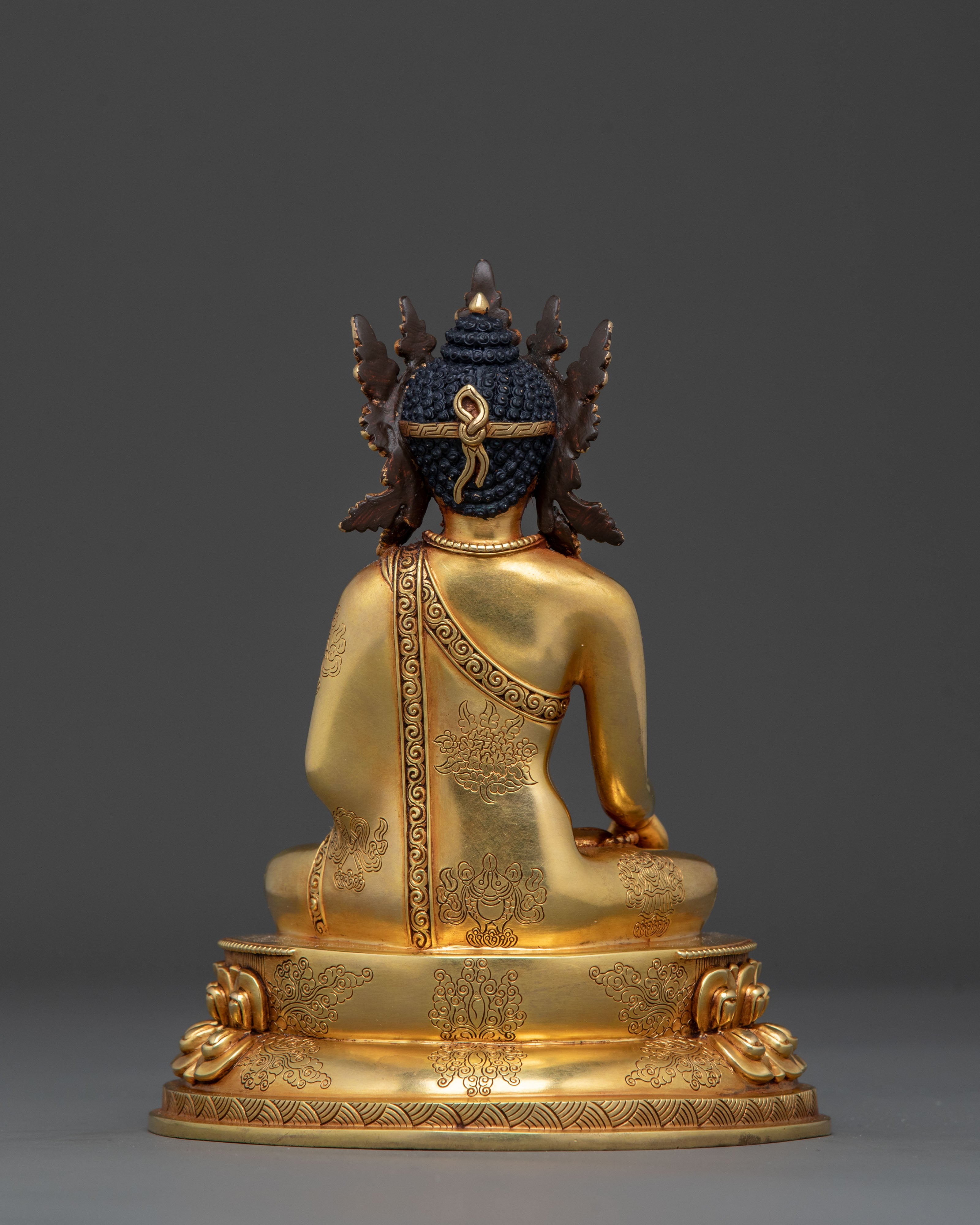 Crown Shakyamuni Spiritual Decor Statue