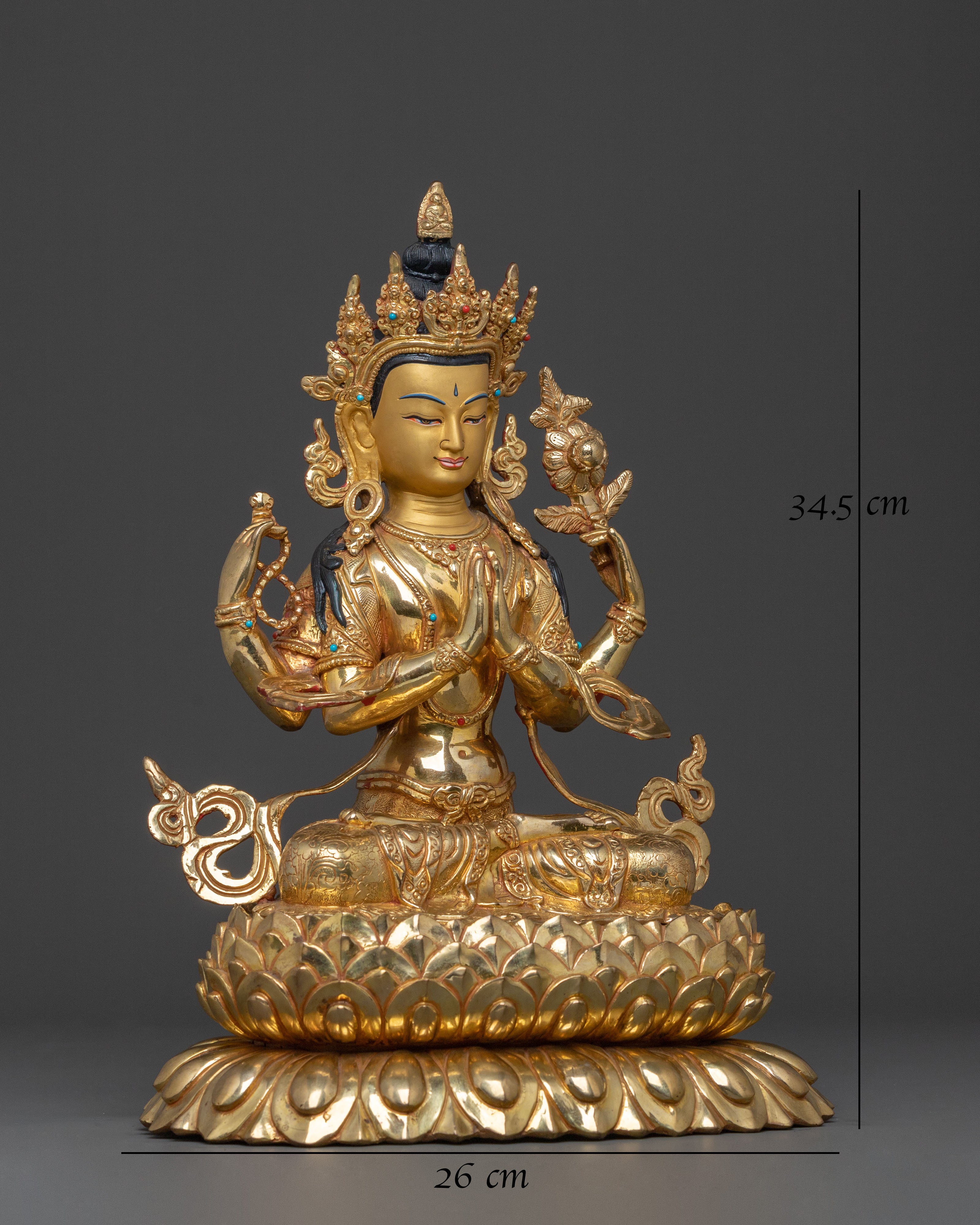 Chenrezig Spiritual Sculpture: Compassionate Protector