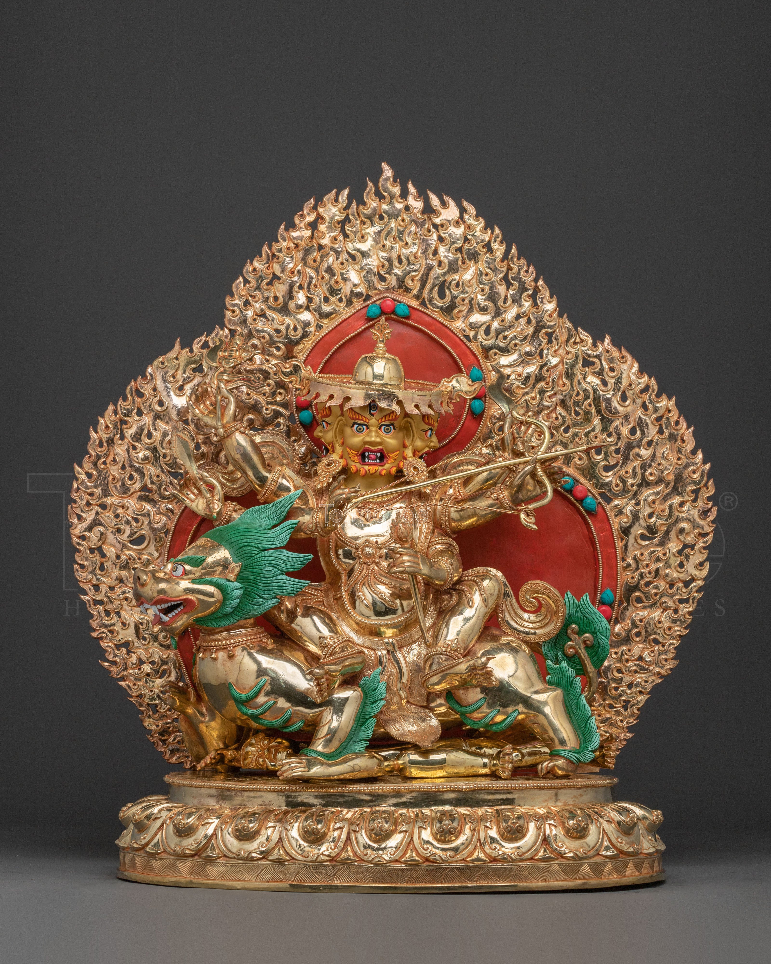 Pehar Gyalpo Sacred Figurine | Tibetan Dharma Protector Deity