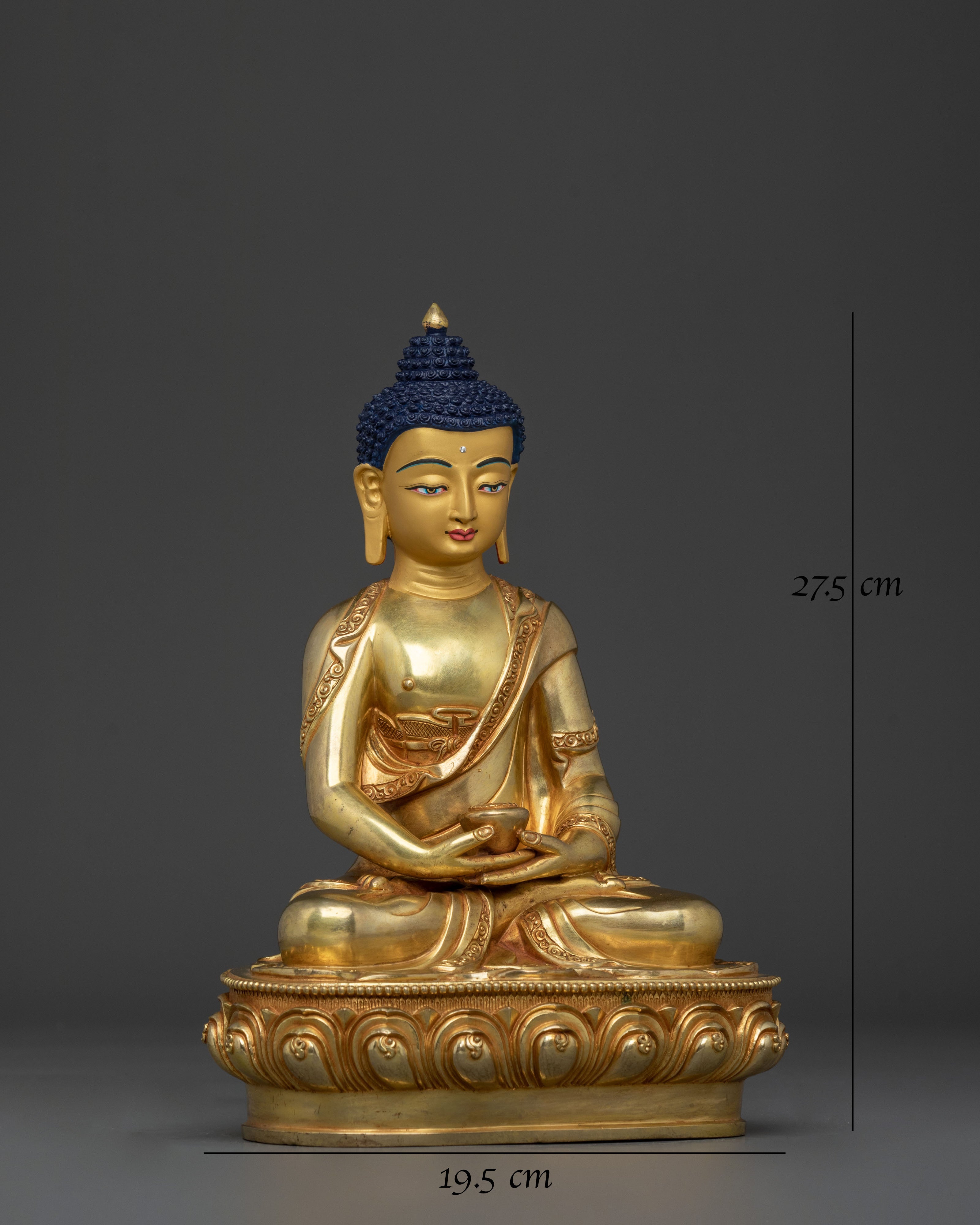 Radiant Amitabha Buddha Statue | Spiritual Home Decor Figurine